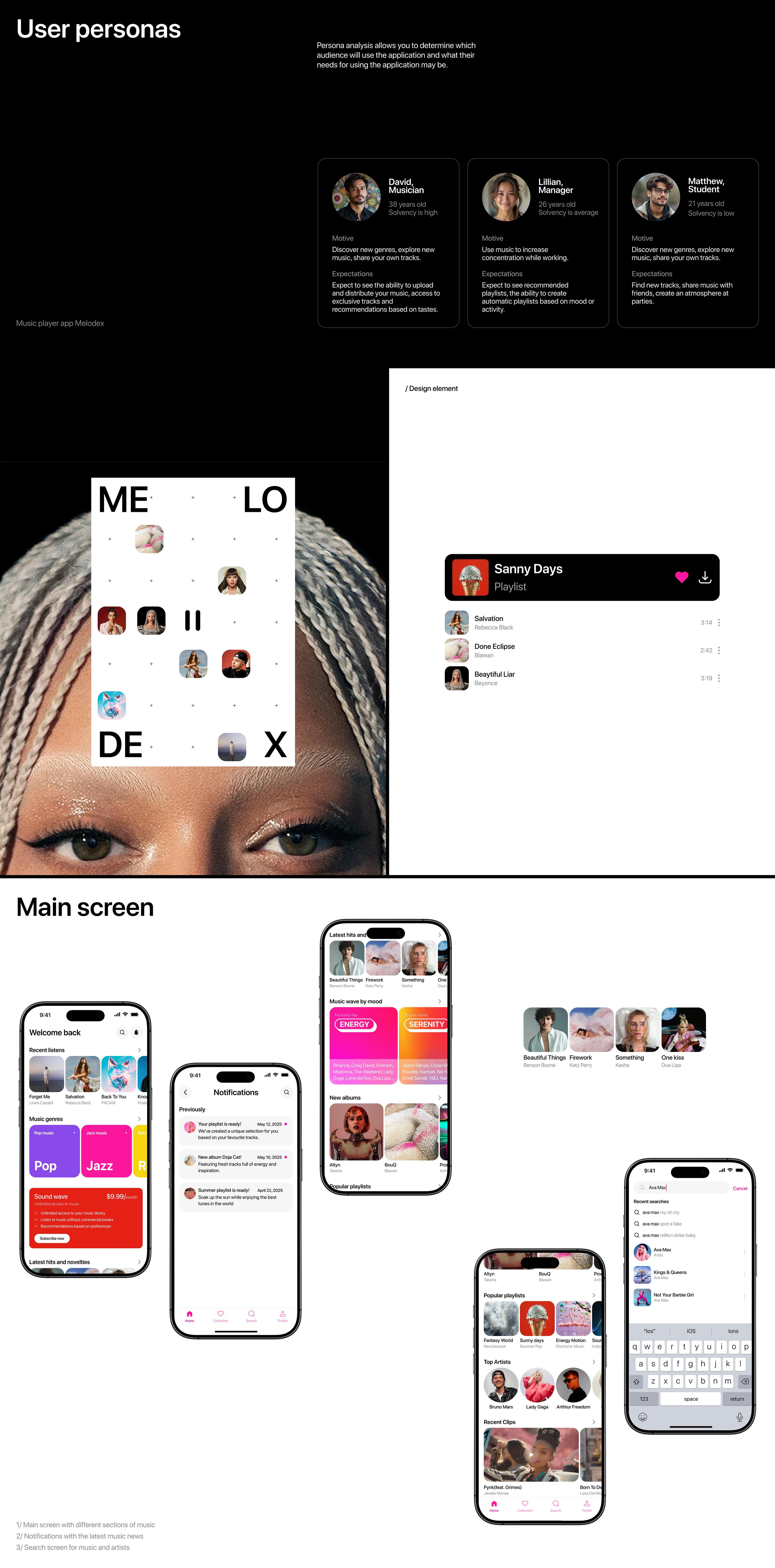 Melodex / Mobile app — Изображение №4 — Интерфейсы на Dprofile