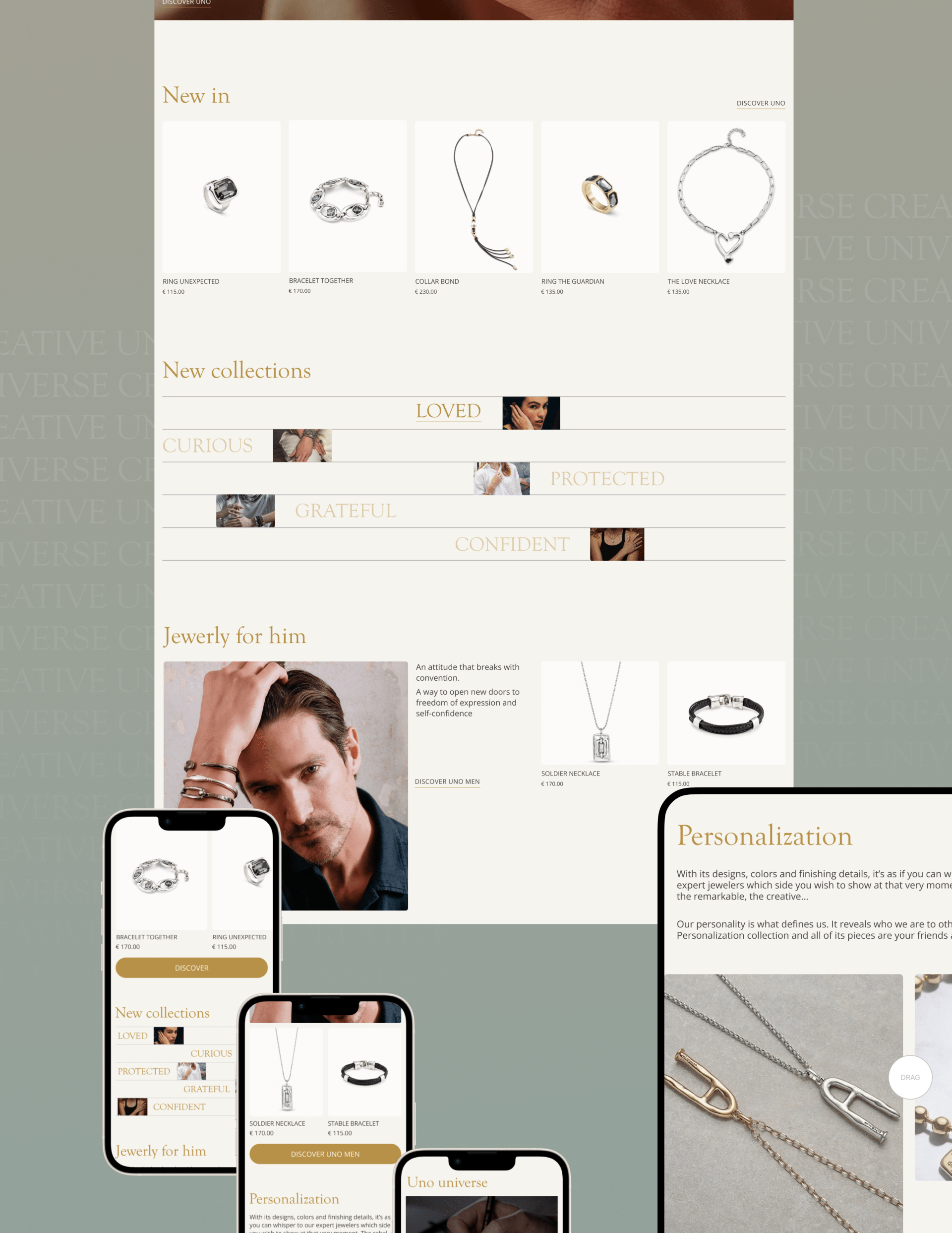 UNO DE 50 | E-commerce Redesign — Изображение №2 — Интерфейсы на Dprofile