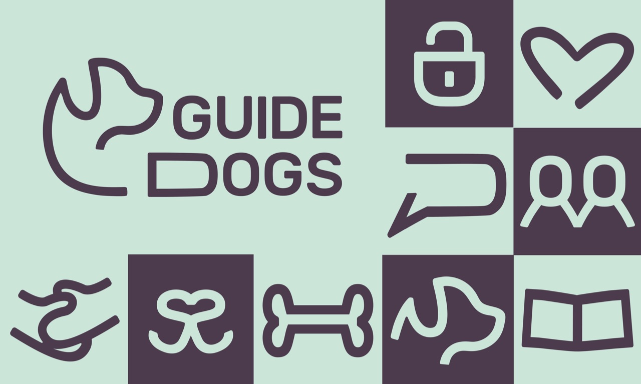 GUIDE DOGS, иконки и лого для школы служебных собак — Изображение №9 — Брендинг, Графика на Dprofile