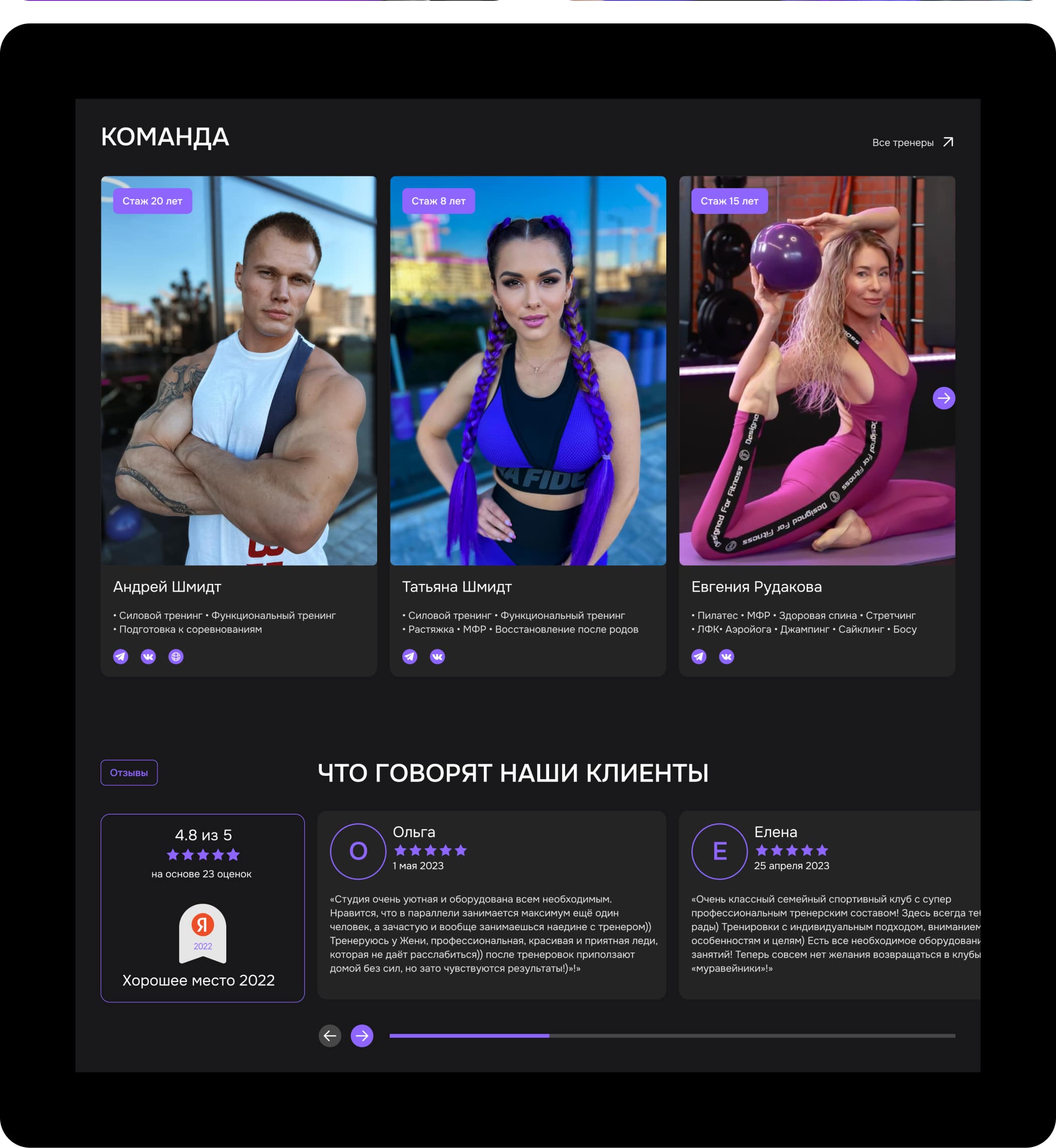 SHMIDTFIT - редизайн сайта — Изображение №7 — Интерфейсы на Dprofile