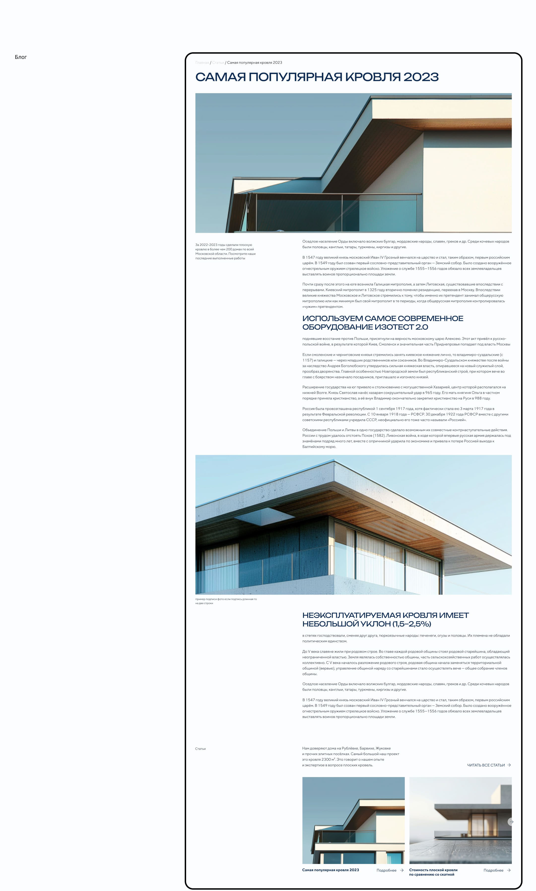 Корпоративный сайт — ROOF Development — Изображение №13 — Интерфейсы на Dprofile