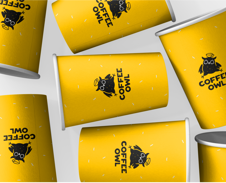 Coffee Owl | logo & identity — Брендинг, Иллюстрация на Dprofile