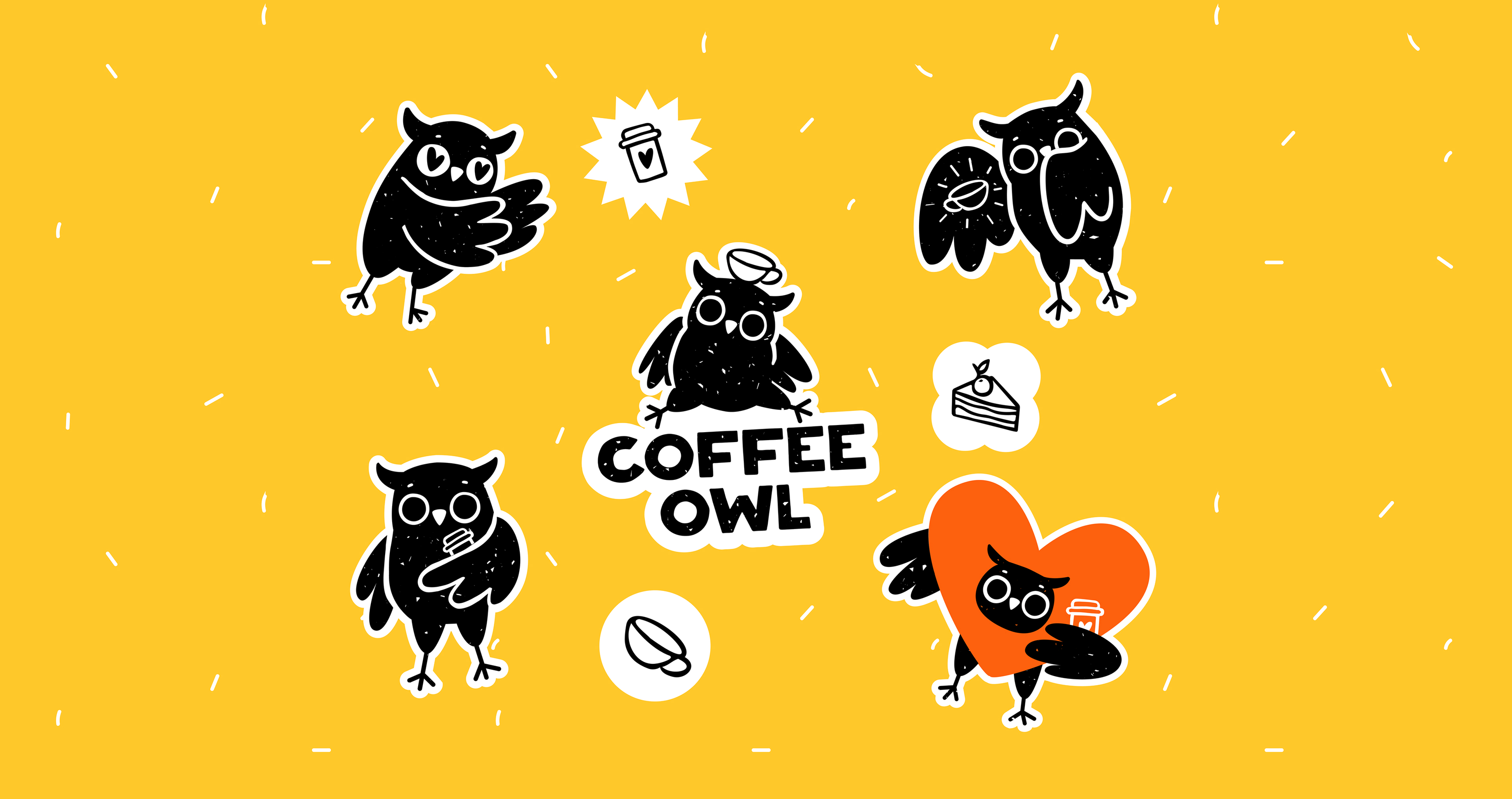 Coffee Owl | logo & identity — Изображение №18 — Брендинг, Иллюстрация на Dprofile