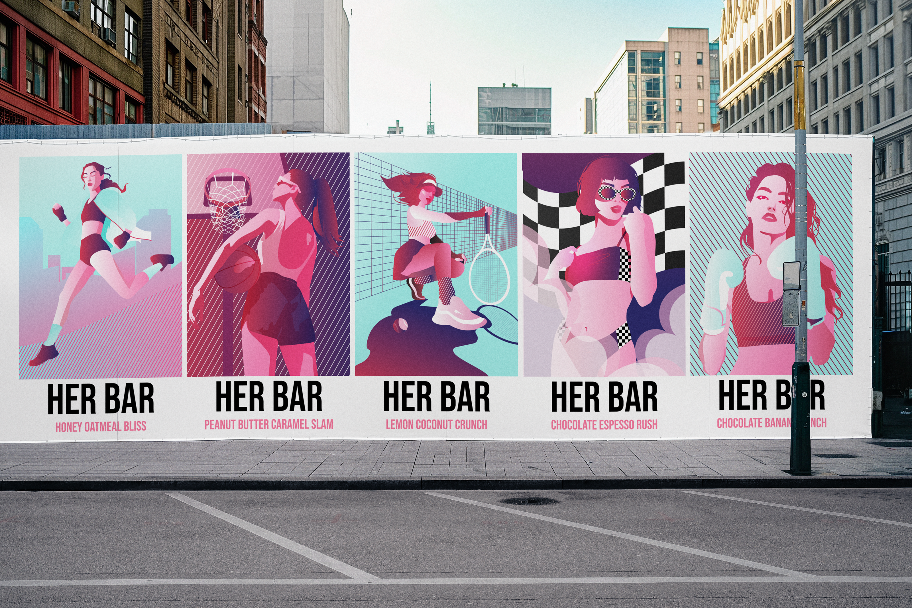 HER BAR - Иллюстрации и Дизайн Упаковки — Изображение №7 — Брендинг, Иллюстрация на Dprofile