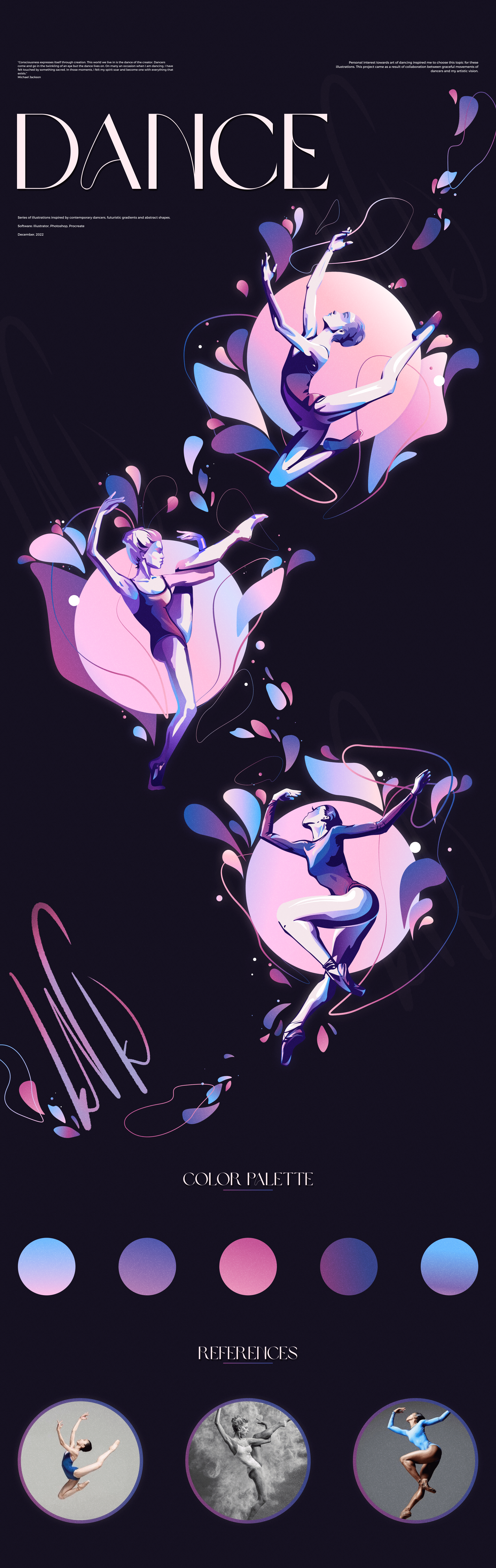 DANCE - Series of Illustrations — Изображение №1 — Иллюстрация на Dprofile