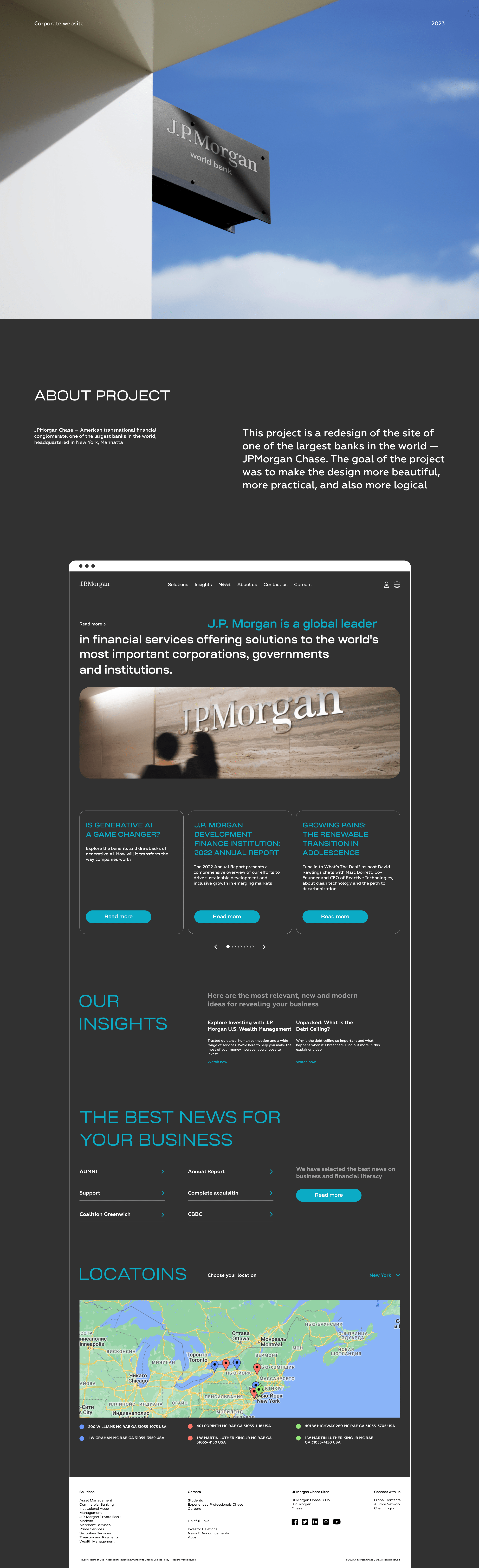 J.P. Morgan|Redesign|Commercial Site — Изображение №1 — Интерфейсы на Dprofile