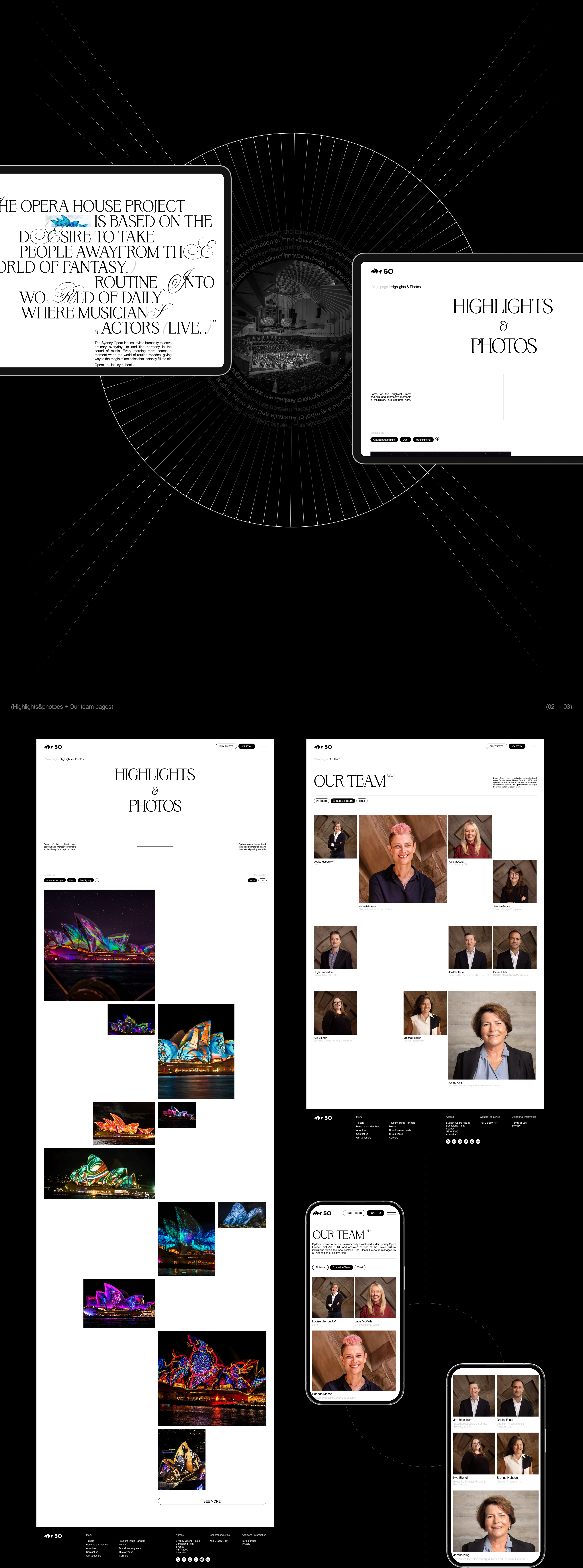 Sydney Opera House | redesign concept — Изображение №3 — Интерфейсы на Dprofile