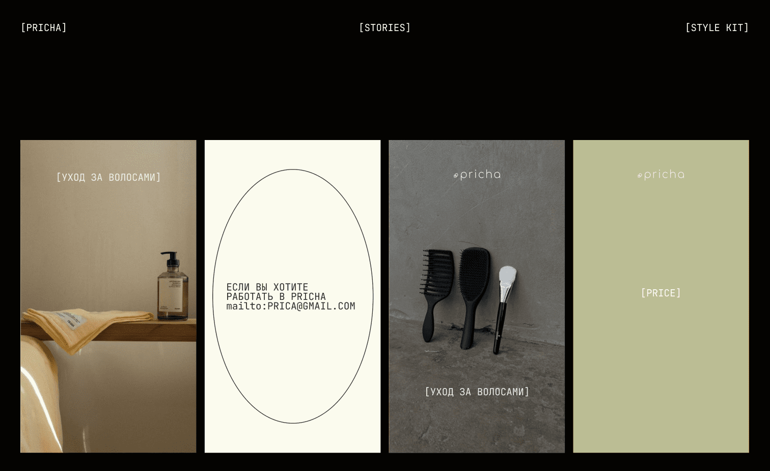 Pricha | Style Kit — Изображение №11 — Интерфейсы, Брендинг на Dprofile