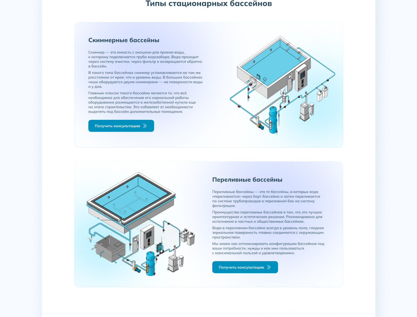 Landing page «FamilyPools» — Изображение №7 — Интерфейсы на Dprofile