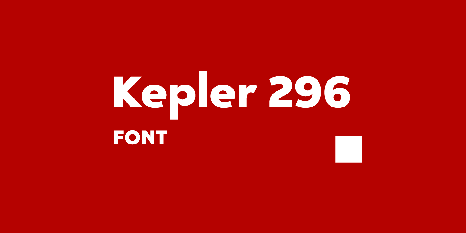 Kepler 296 | font — Изображение №1 — Брендинг, Графика на Dprofile