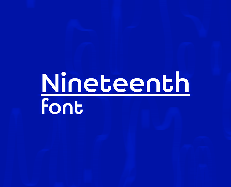Nineteenth | font — Брендинг, Графика на Dprofile