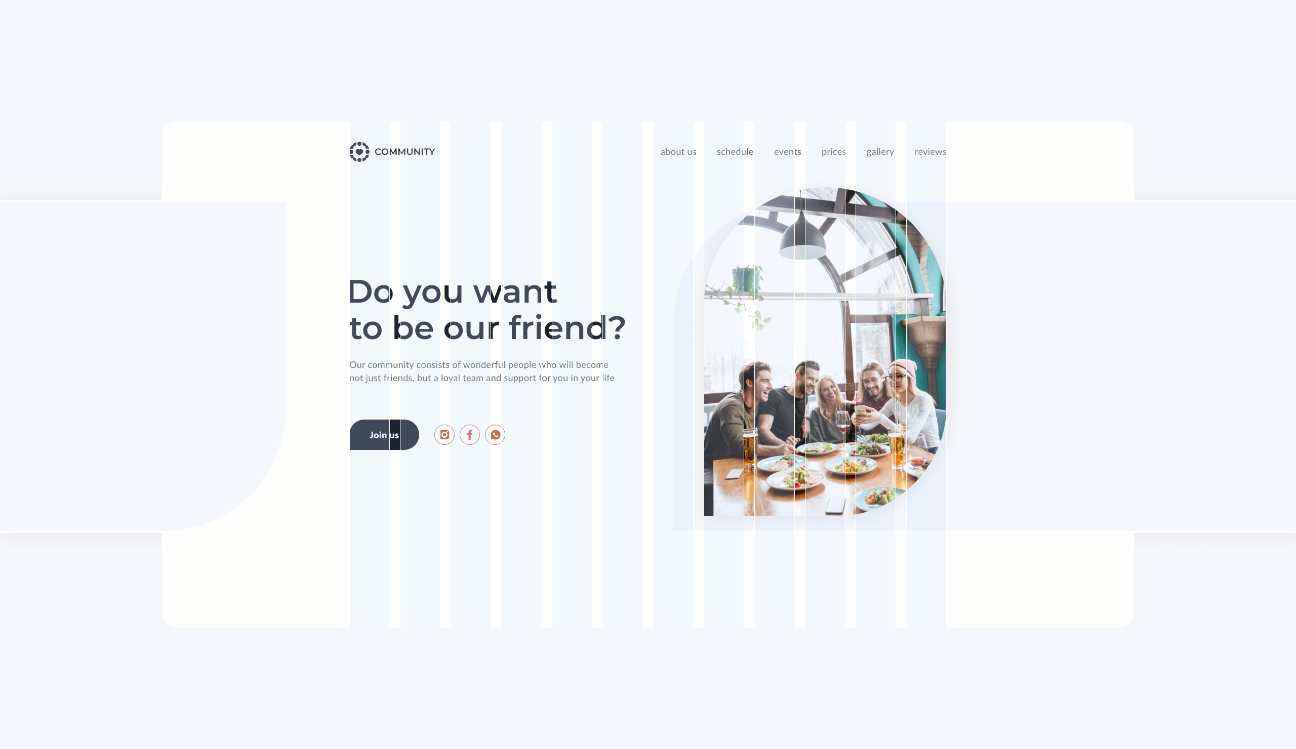Community landing page that brings people together — Изображение №2 — Интерфейсы, Маркетинг на Dprofile