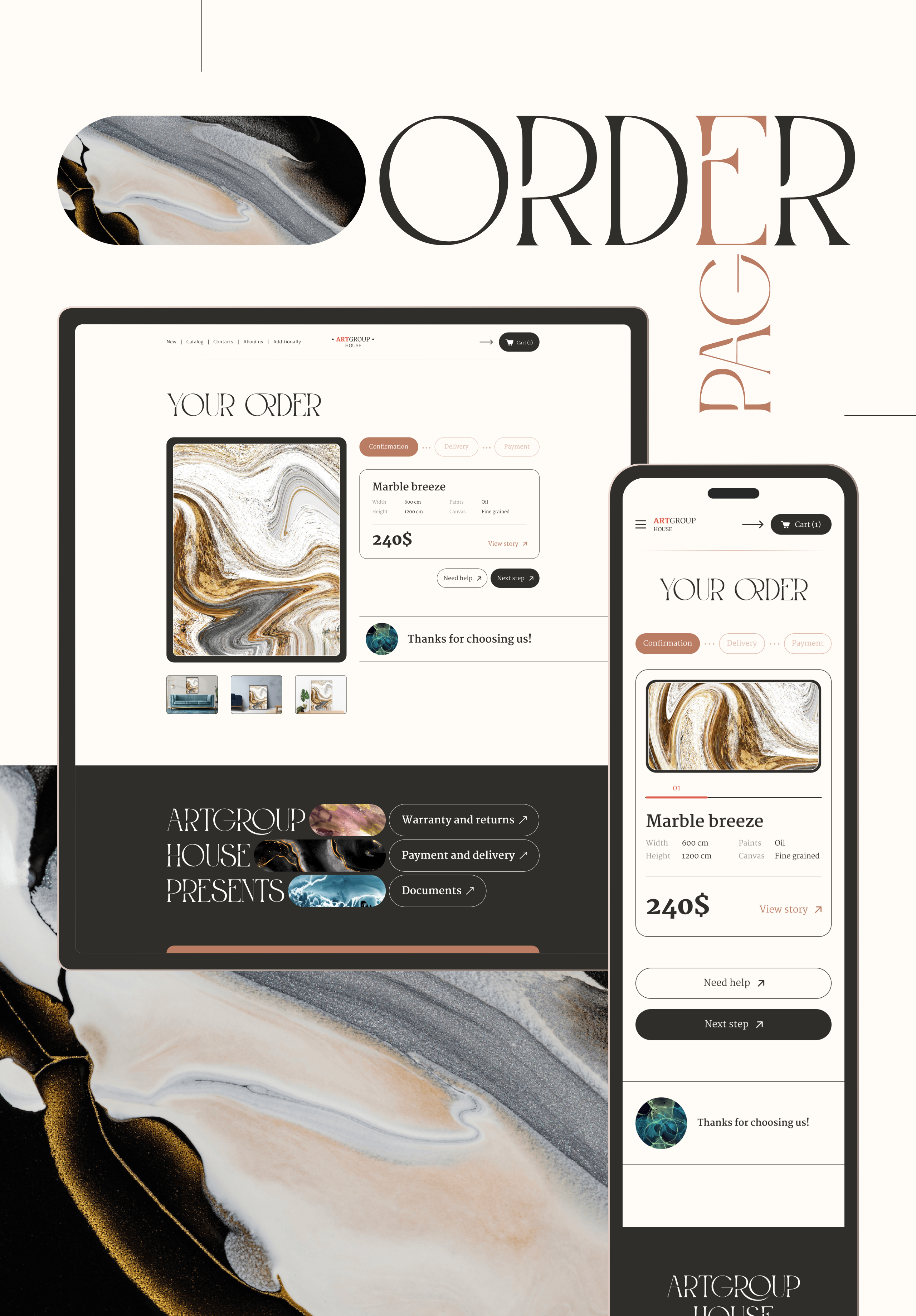 Painting store | ArtGroup House Landing/shop — Изображение №10 — Интерфейсы на Dprofile