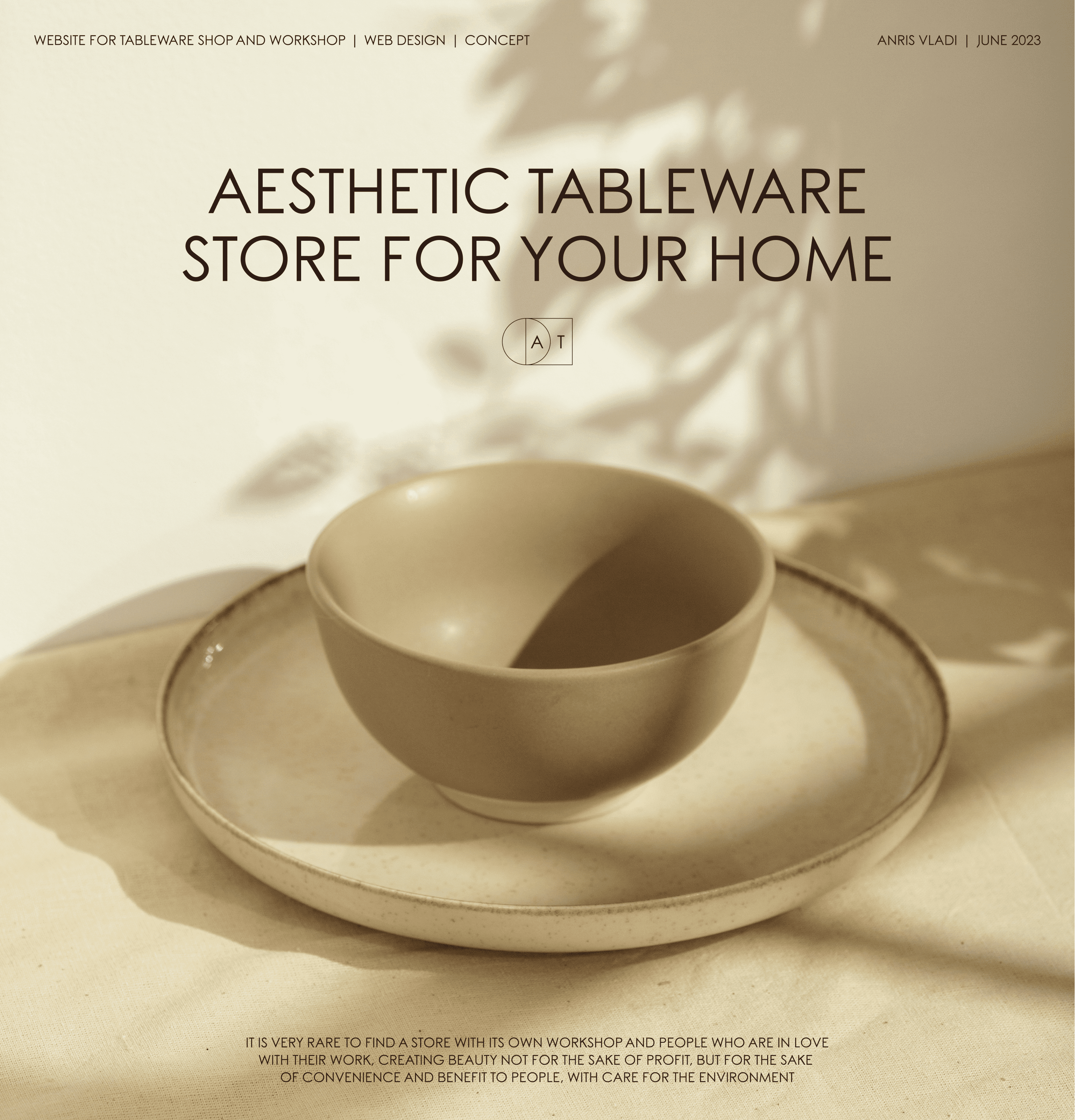 Website for aesthetic tableware | E-commerce — Изображение №1 — Интерфейсы на Dprofile