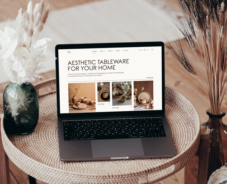 Website for aesthetic tableware | E-commerce — Интерфейсы на Dprofile