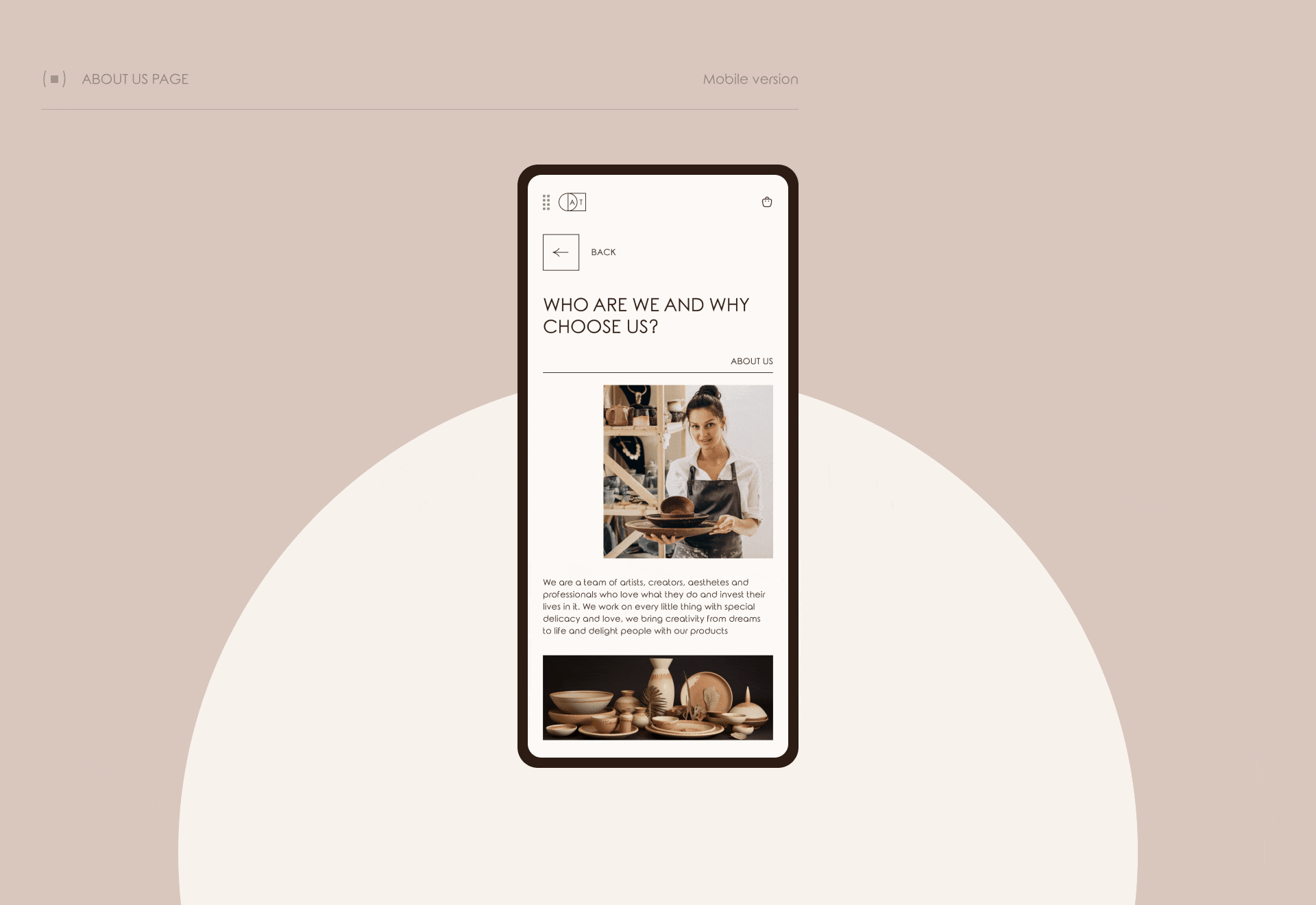 Website for aesthetic tableware | E-commerce — Изображение №9 — Интерфейсы на Dprofile