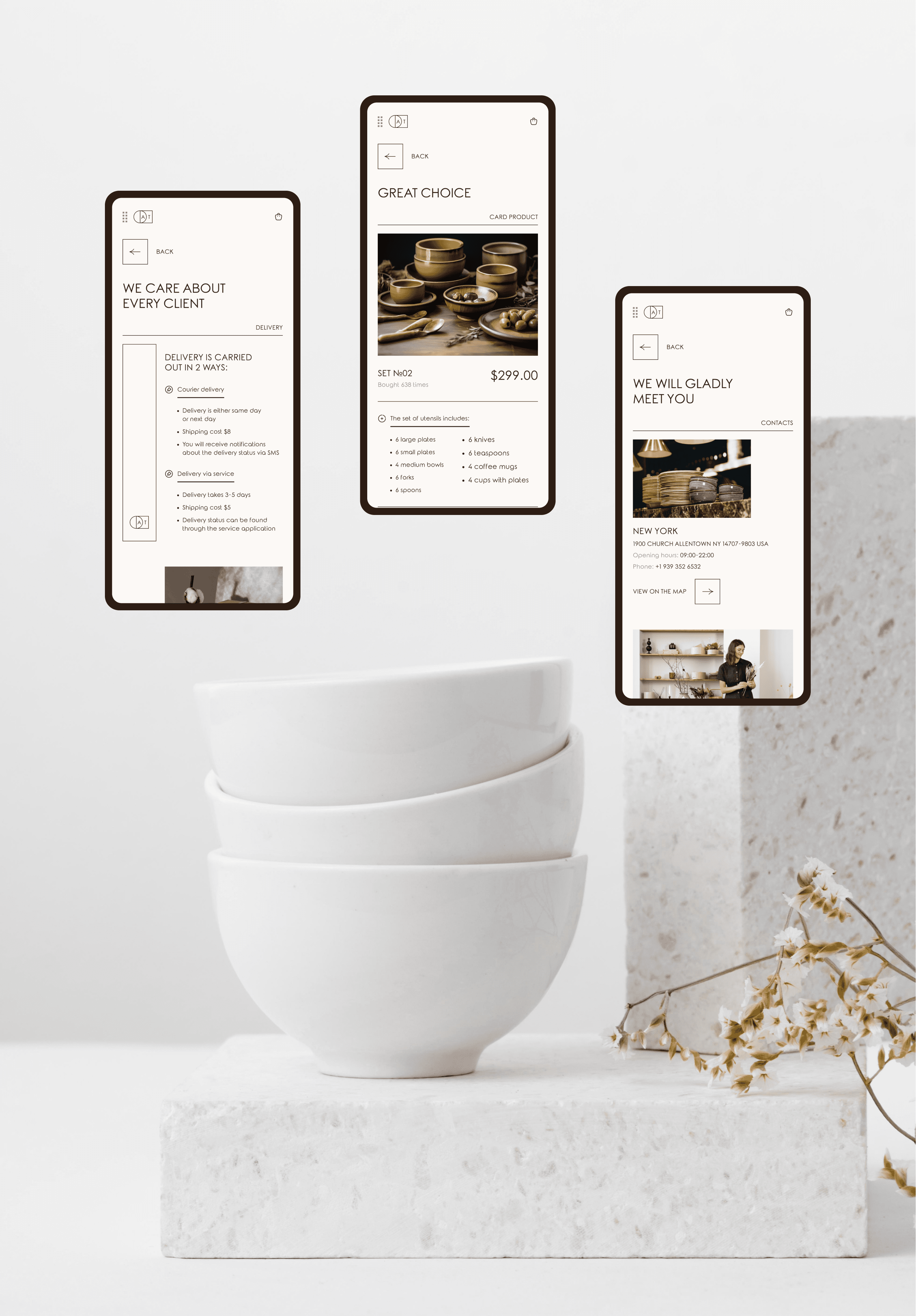 Website for aesthetic tableware | E-commerce — Изображение №13 — Интерфейсы на Dprofile