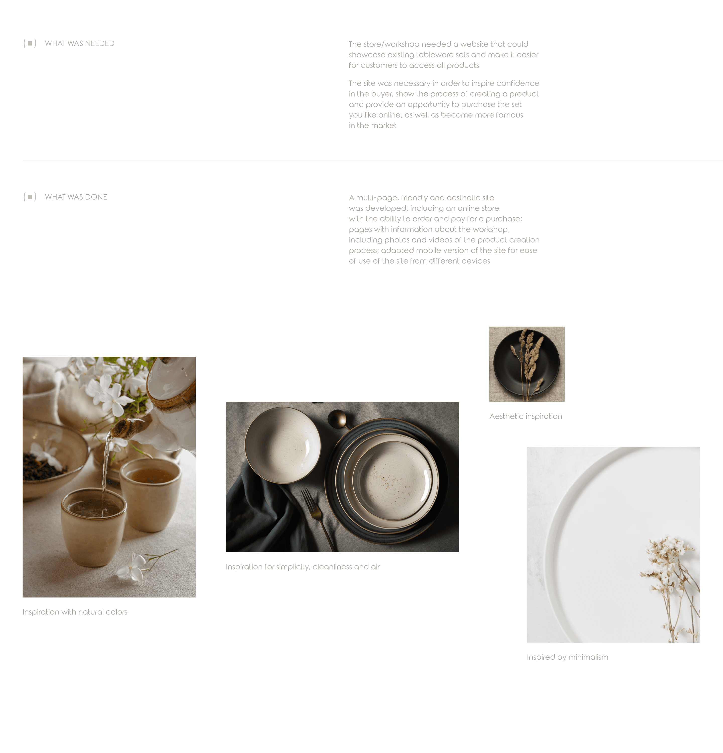Website for aesthetic tableware | E-commerce — Изображение №3 — Интерфейсы на Dprofile