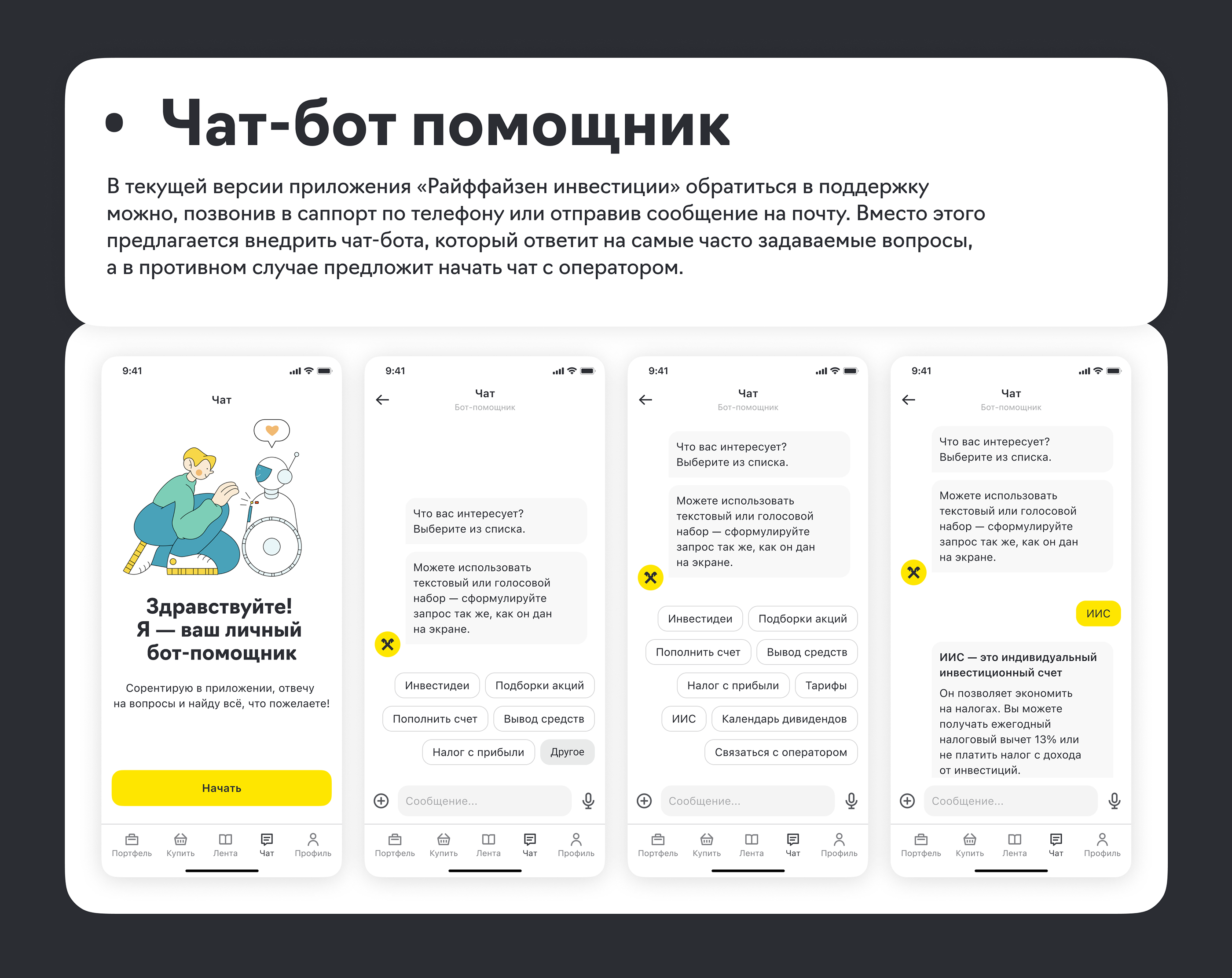 Райффайзен Инвестиции. Mobile app, UX/UI — Изображение №10 — Интерфейсы, Иллюстрация на Dprofile