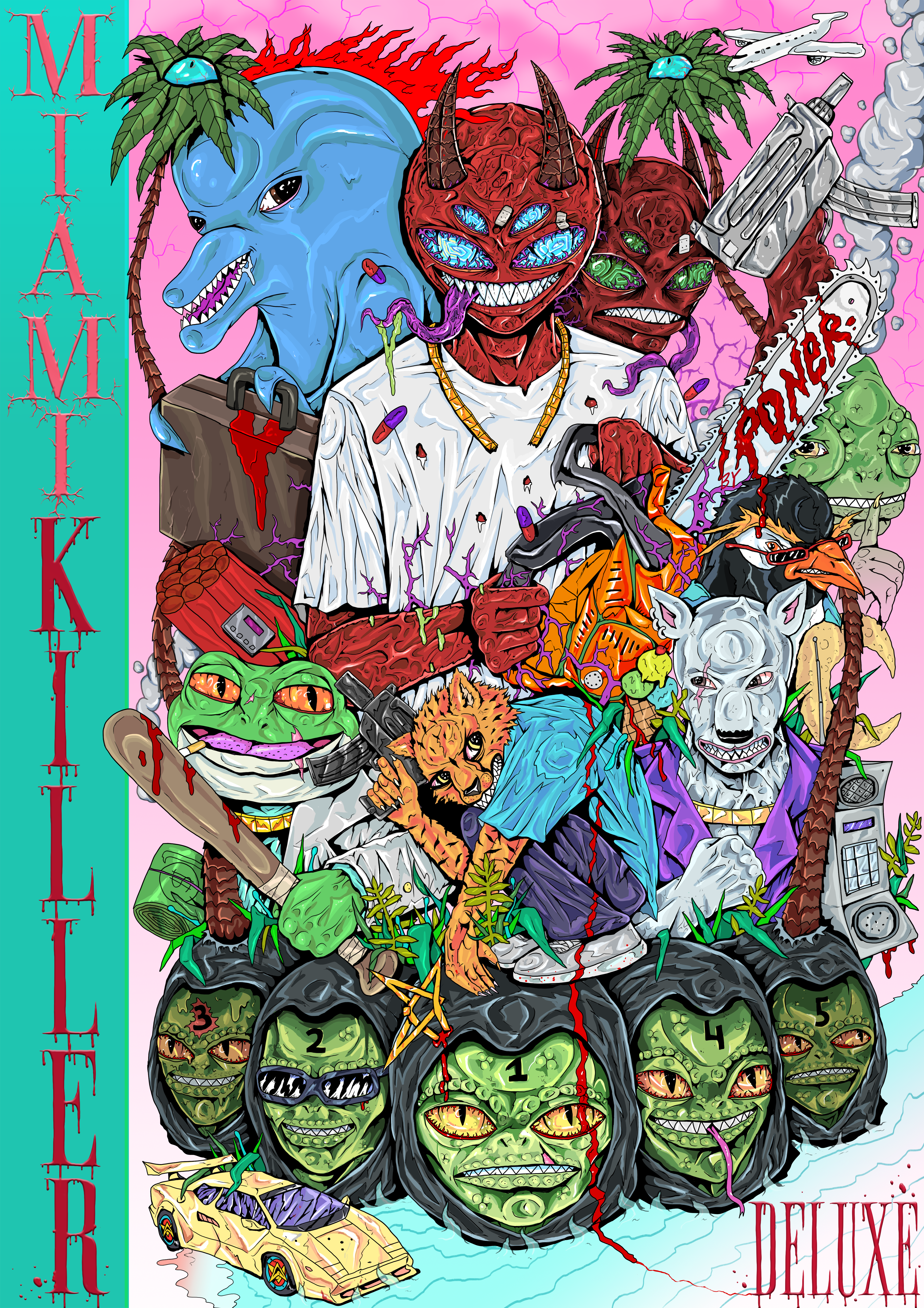 miami killer deluxe — Изображение №1 — Иллюстрация, Графика на Dprofile