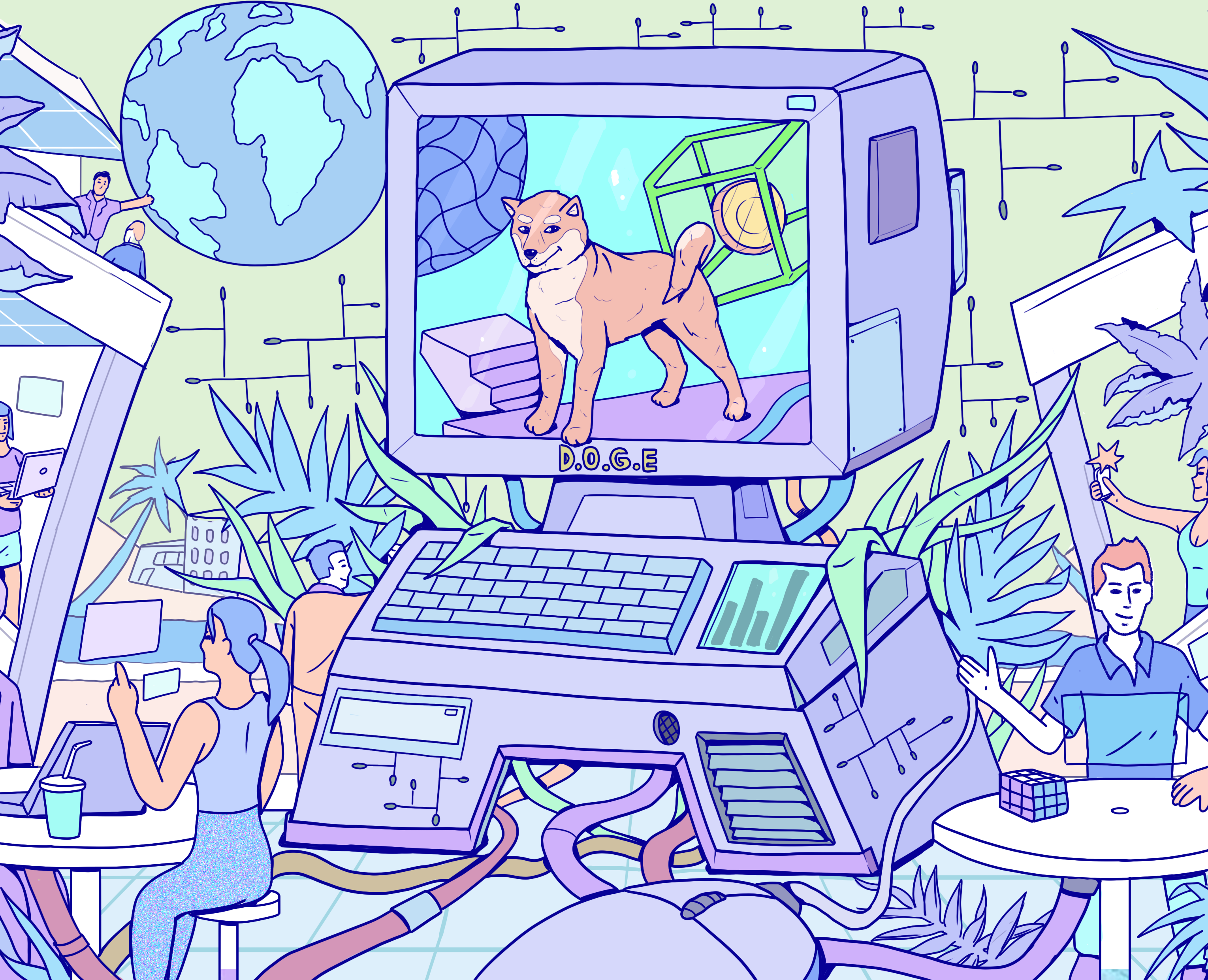 doge illustration — Брендинг, Иллюстрация на Dprofile