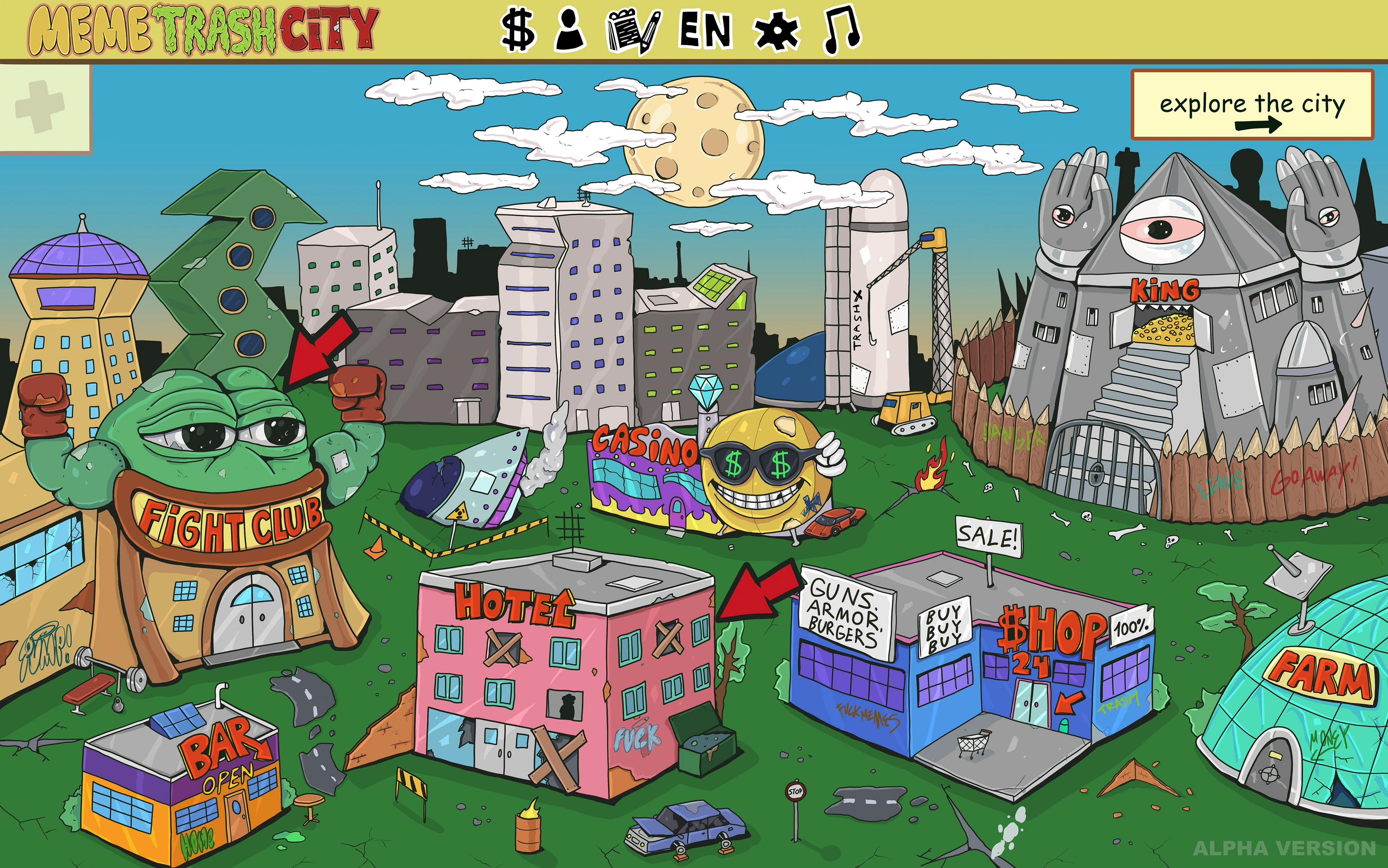 trash city game concept — Изображение №1 — Иллюстрация на Dprofile
