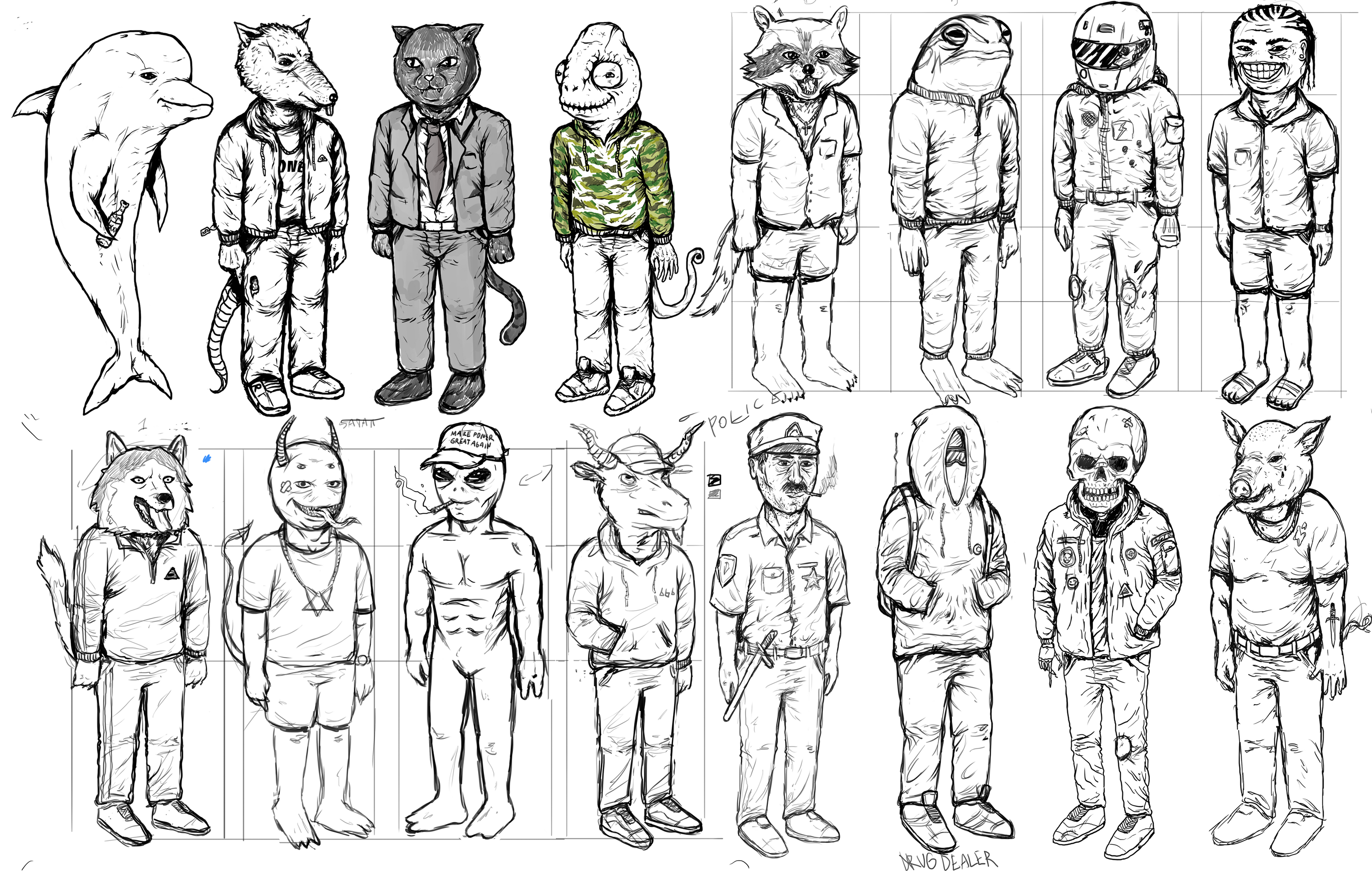 old characters design — Изображение №5 — Иллюстрация на Dprofile