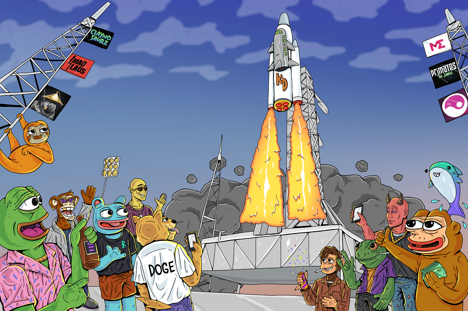 KatDawg memecoin illustration — Изображение №17 — Иллюстрация, Маркетинг на Dprofile