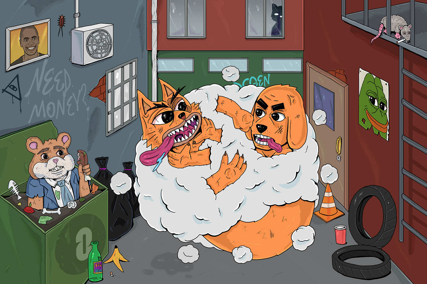 KatDawg memecoin illustration — Изображение №6 — Иллюстрация, Маркетинг на Dprofile