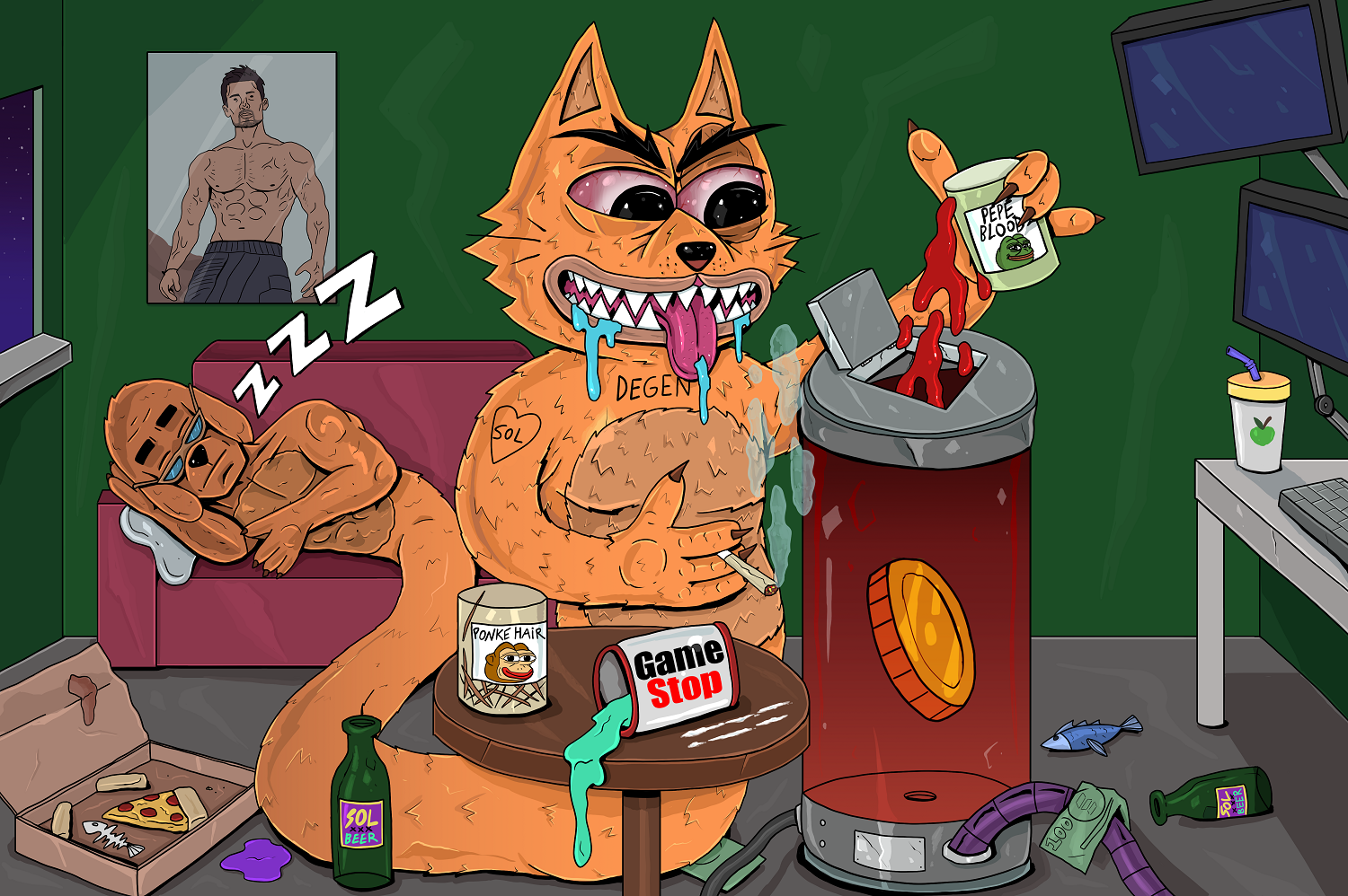 KatDawg memecoin illustration — Изображение №9 — Иллюстрация, Маркетинг на Dprofile