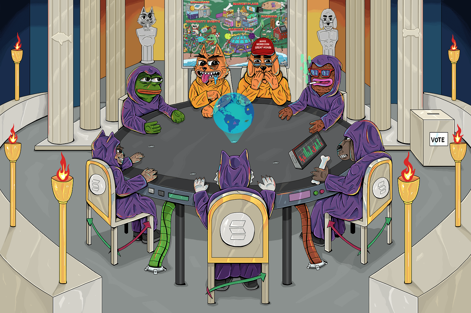 KatDawg memecoin illustration — Изображение №15 — Иллюстрация, Маркетинг на Dprofile