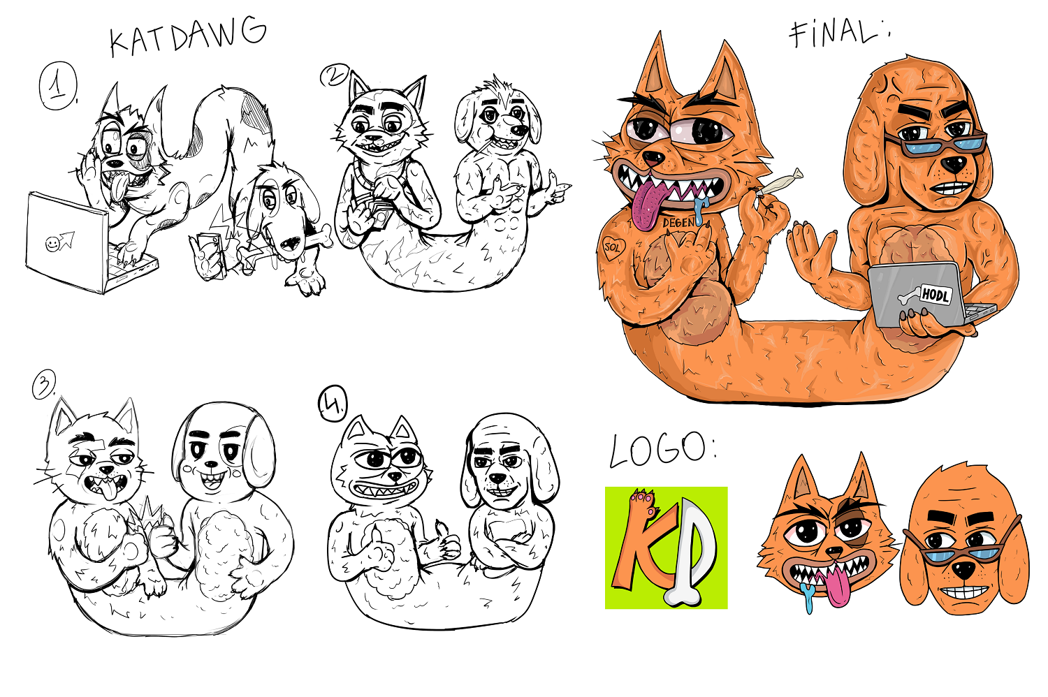 KatDawg memecoin illustration — Изображение №1 — Иллюстрация, Маркетинг на Dprofile