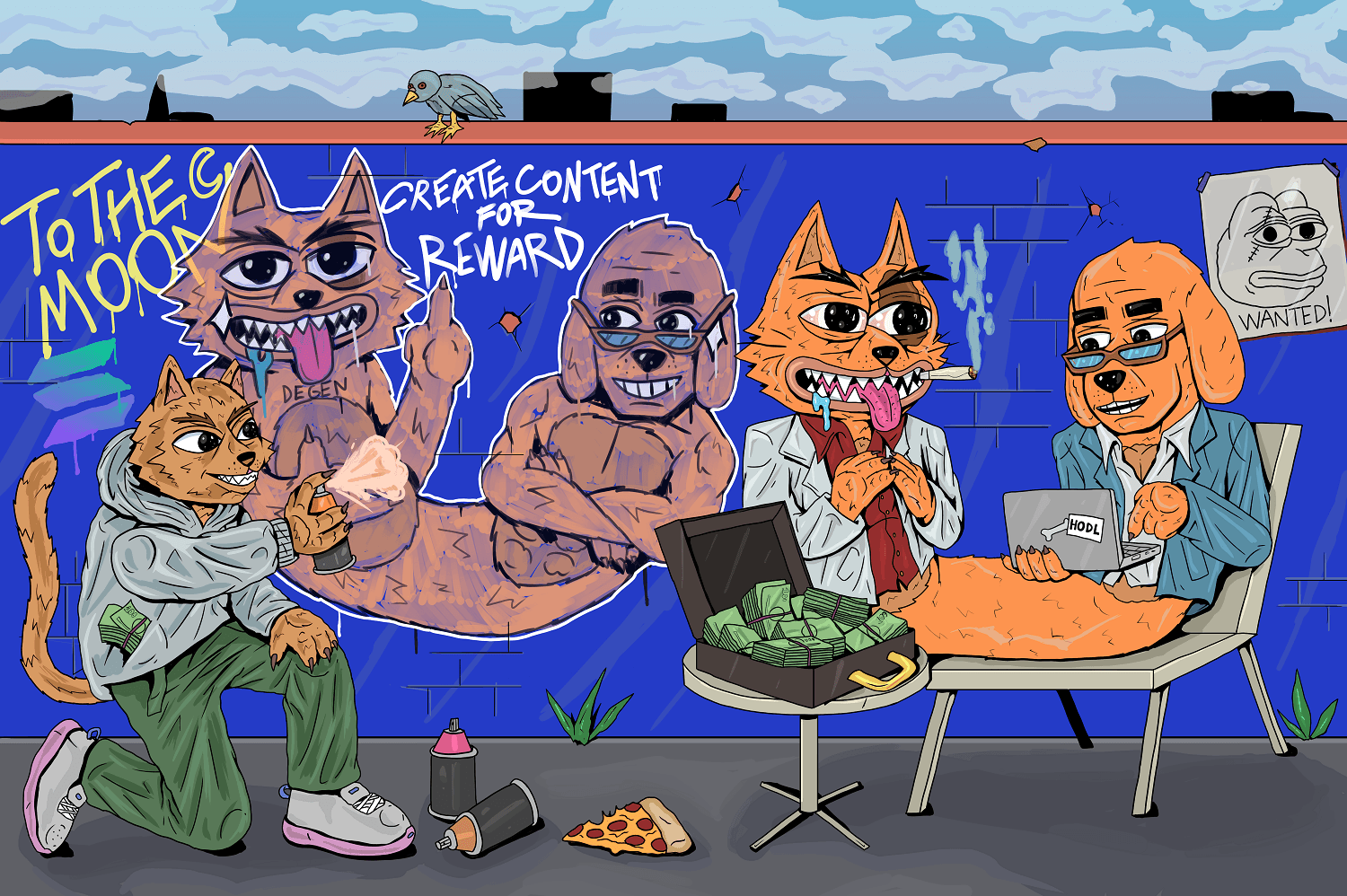 KatDawg memecoin illustration — Изображение №12 — Иллюстрация, Маркетинг на Dprofile