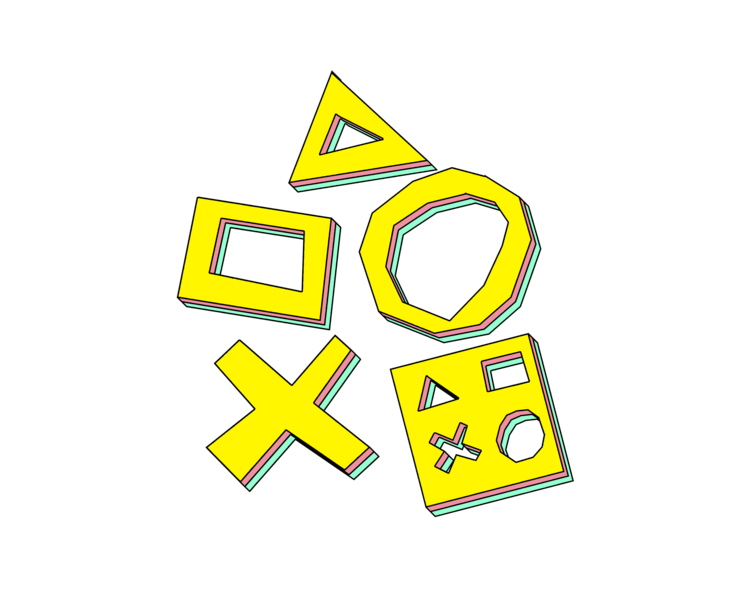 Альтернативная версия логотипа Playstation 5 — Иллюстрация на Dprofile