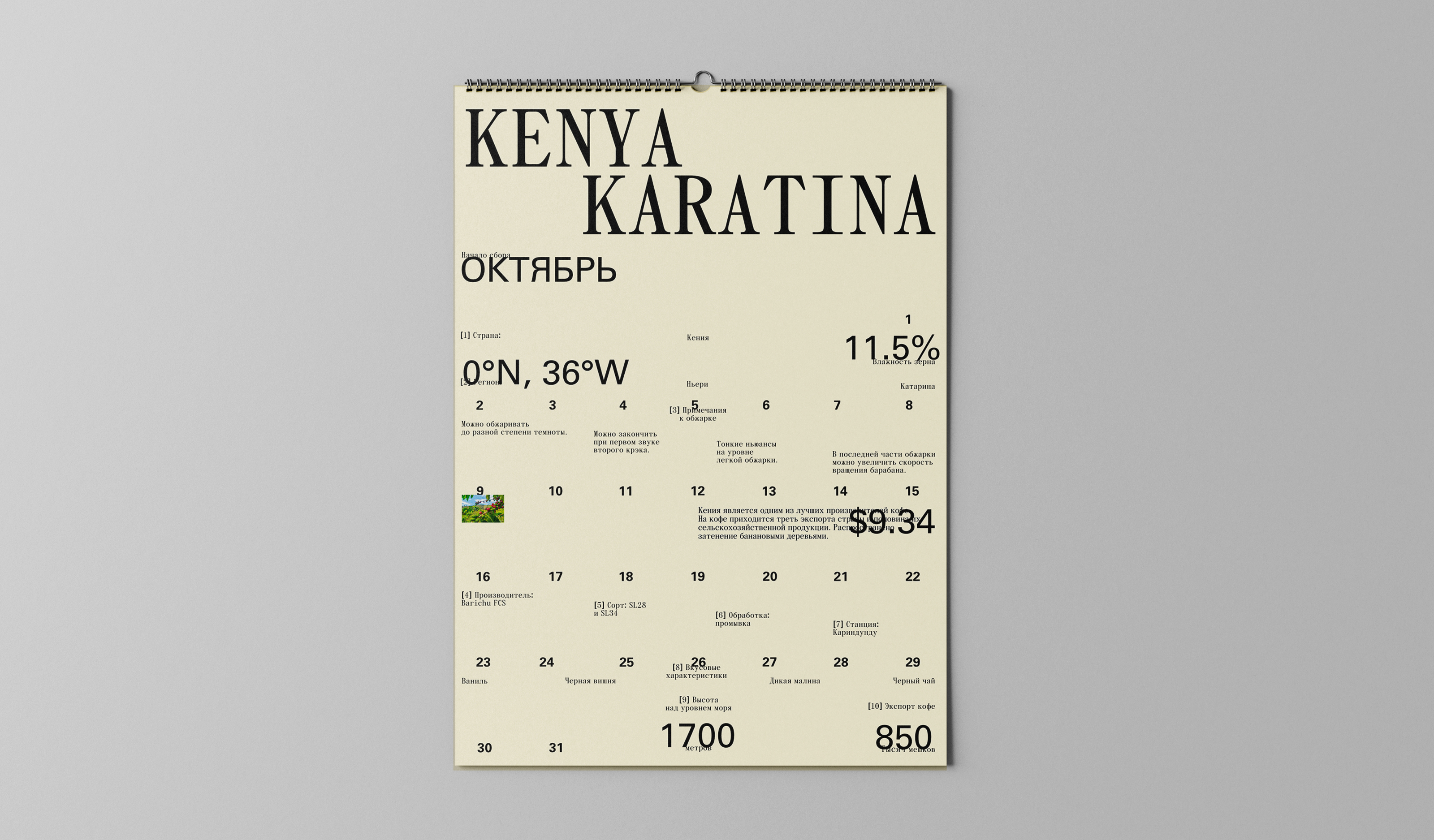 Coffee calendar — Изображение №10 — Брендинг, Графика на Dprofile