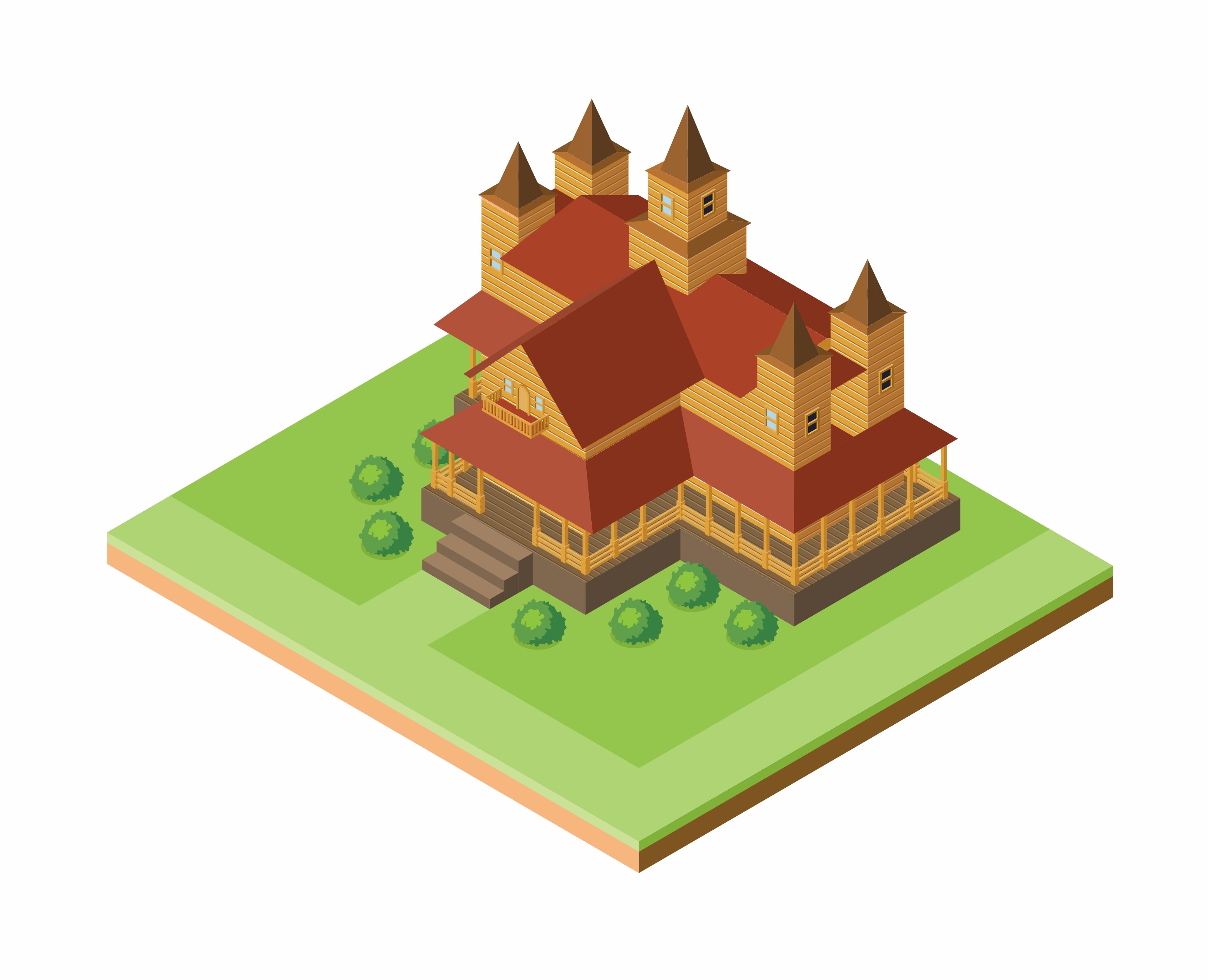 Иллюстрация 2D изометрия — Иллюстрация, Графика на Dprofile