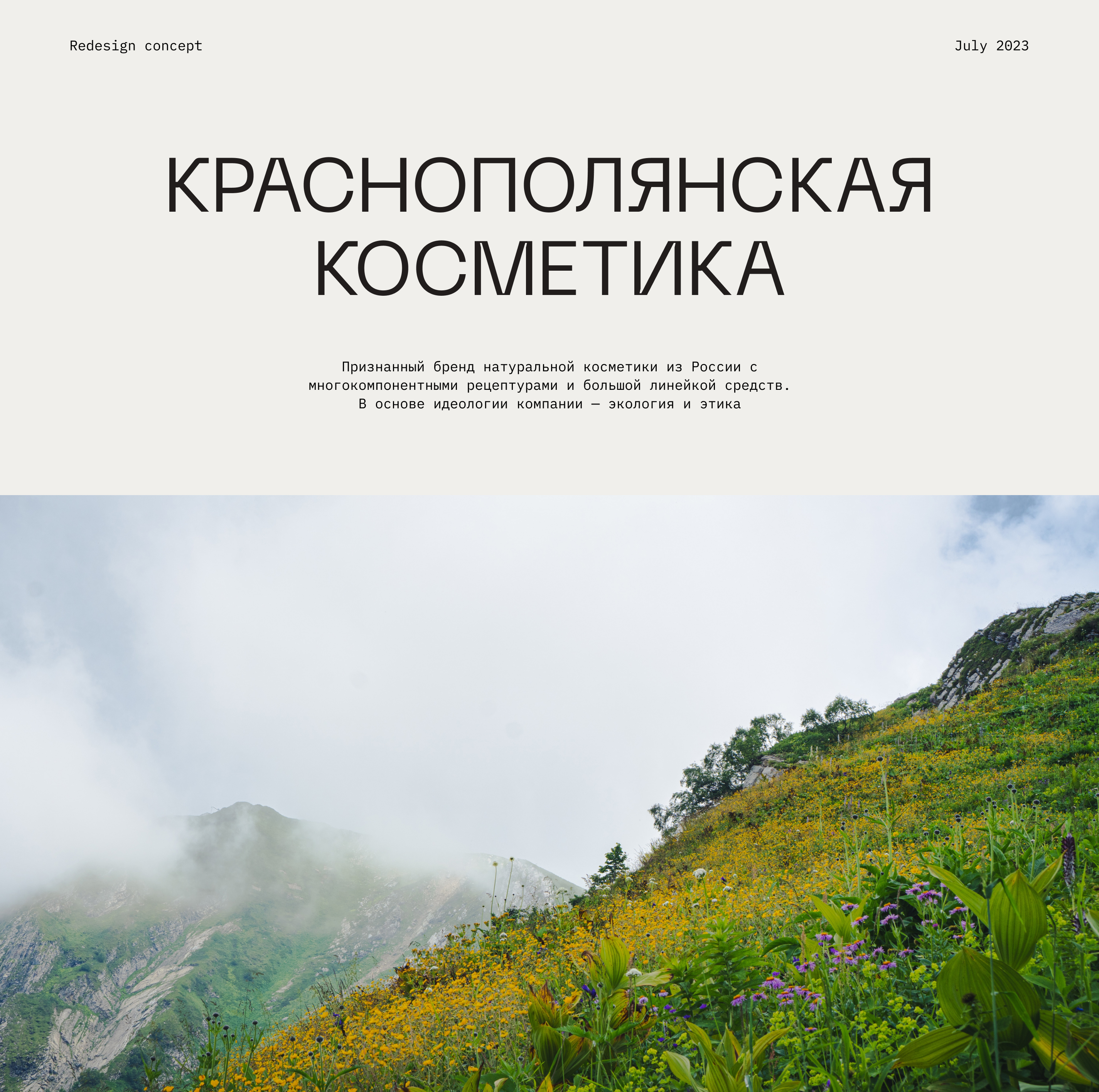 Краснополянская косметика — E-commerce/Website Redesign — Изображение №1 — Интерфейсы, Брендинг на Dprofile