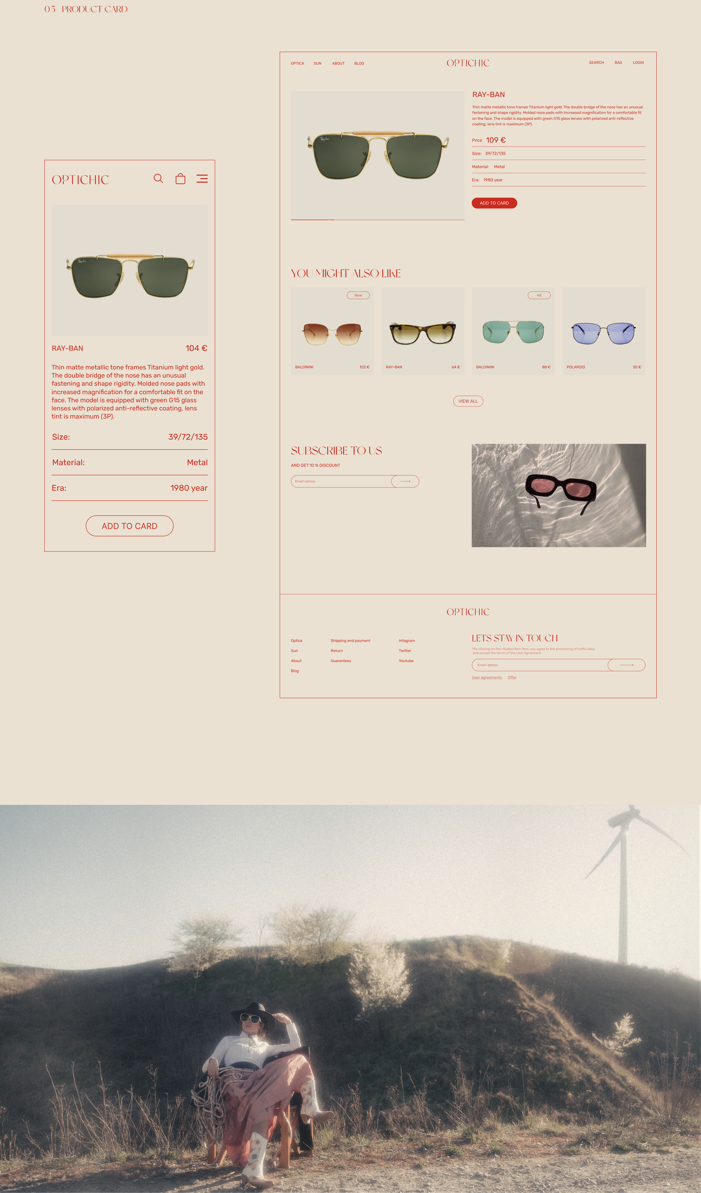 Concept Glasses Store — Изображение №4 — Интерфейсы, Брендинг на Dprofile