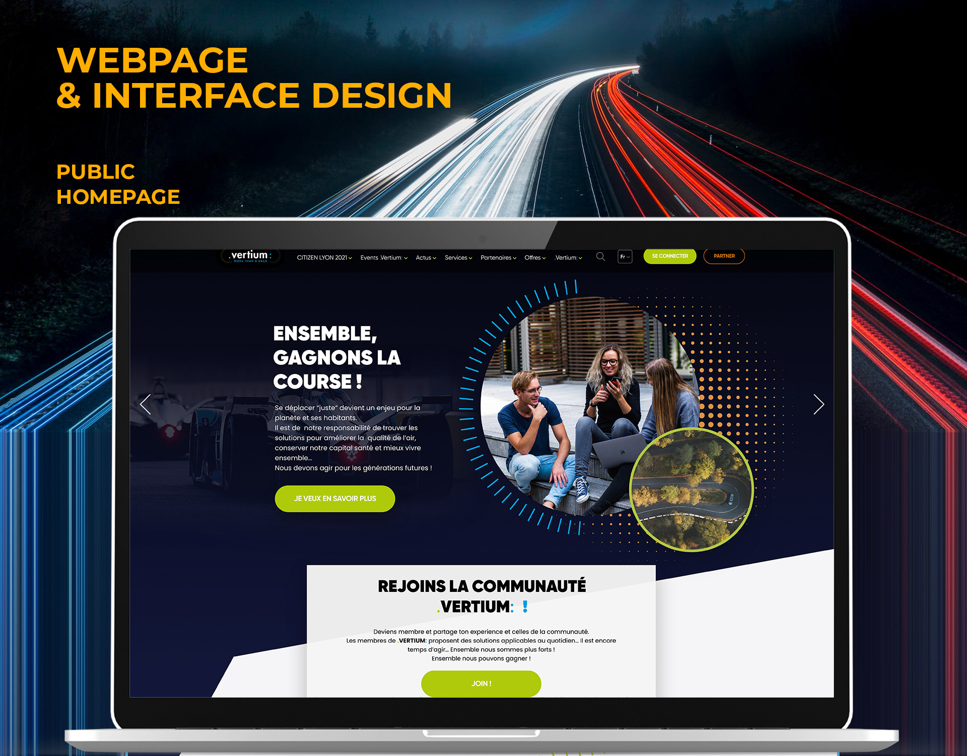 Interface and Web design for Vertium Race — Изображение №1 — Интерфейсы, Графика на Dprofile