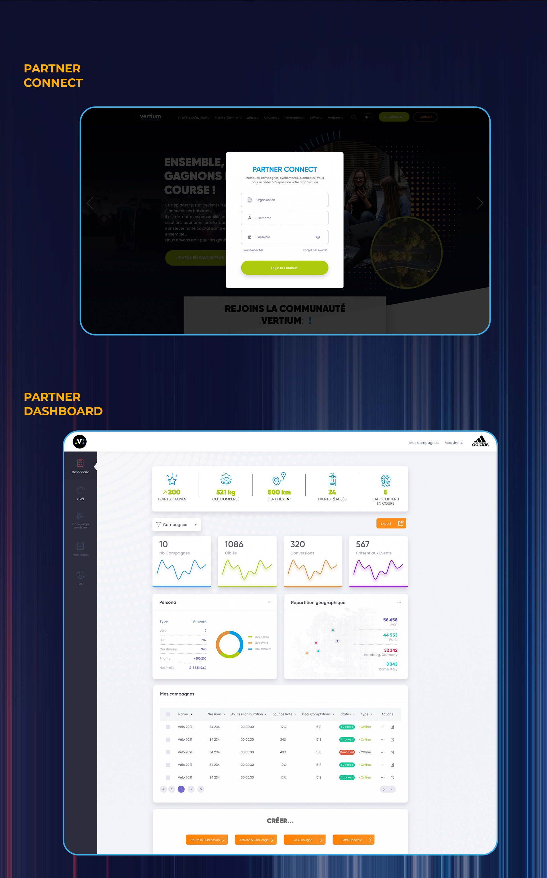 Interface and Web design for Vertium Race — Изображение №9 — Интерфейсы, Графика на Dprofile