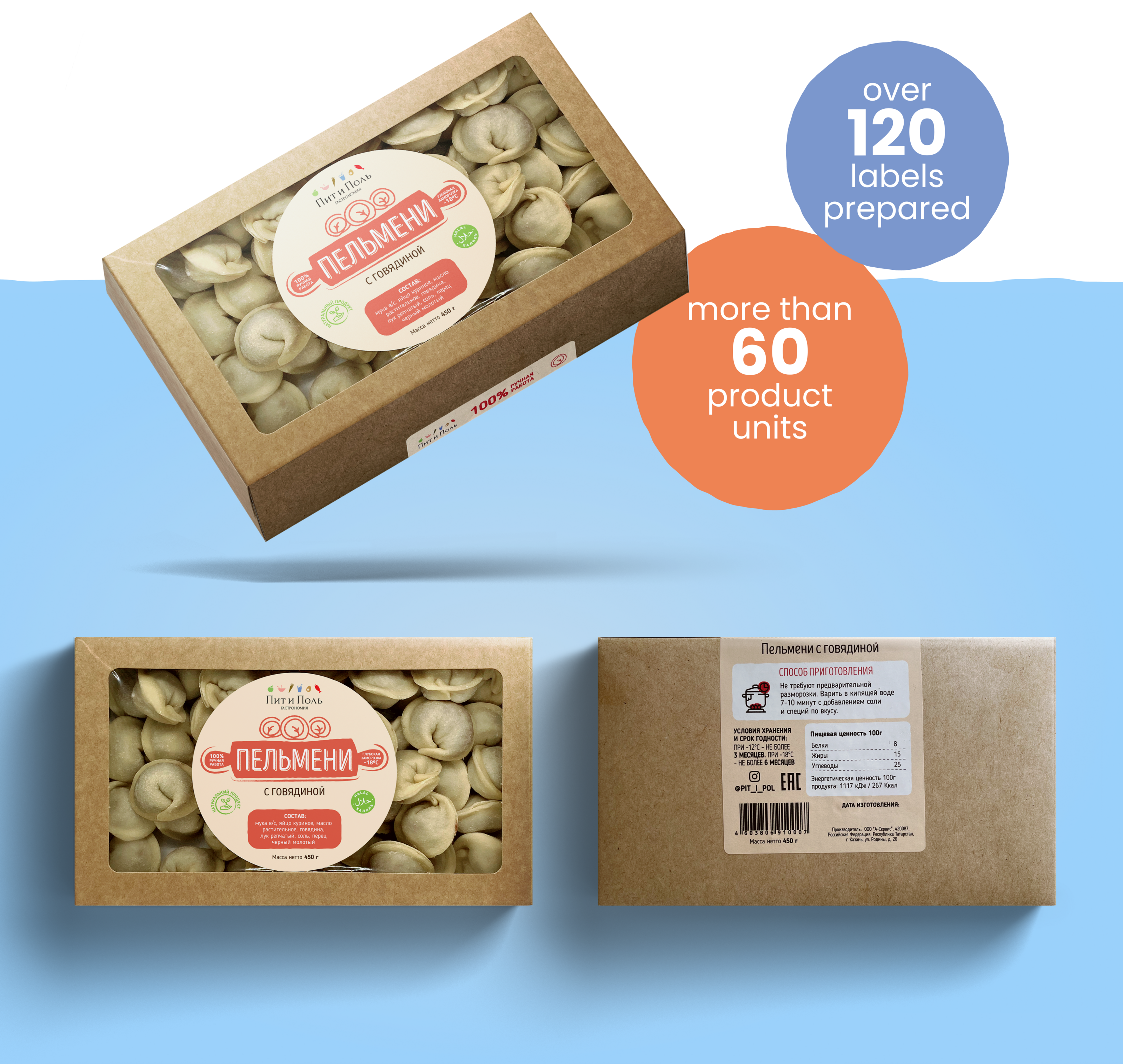 Дизайн упаковки для замороженной продукции Пит и Поль — Изображение №8 — Брендинг, Маркетинг на Dprofile