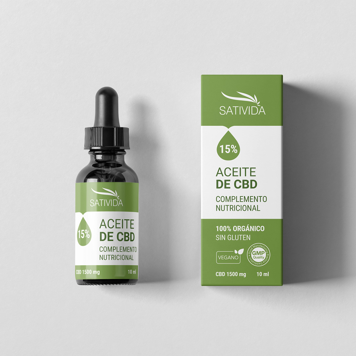 Sativida CBD Oil package design — Изображение №7 — Брендинг, Графика на Dprofile