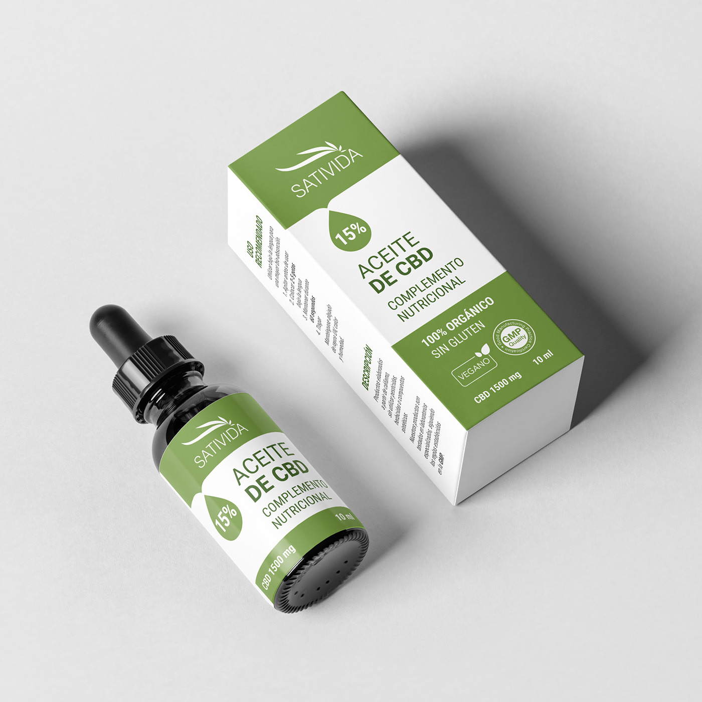 Sativida CBD Oil package design — Изображение №11 — Брендинг, Графика на Dprofile