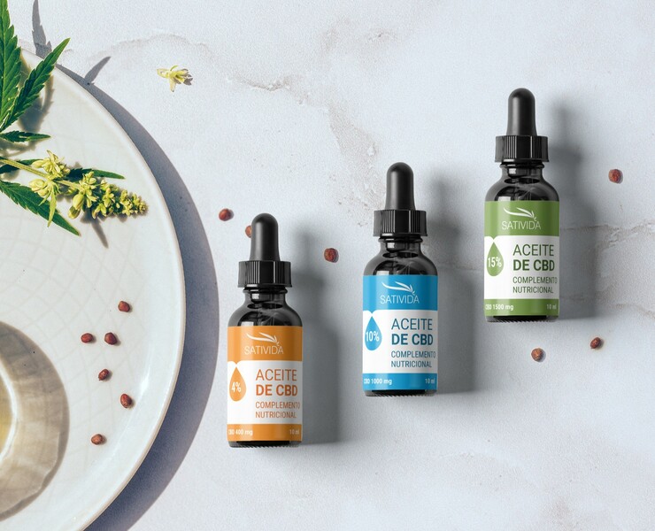 Sativida CBD Oil package design — Брендинг, Графика на Dprofile