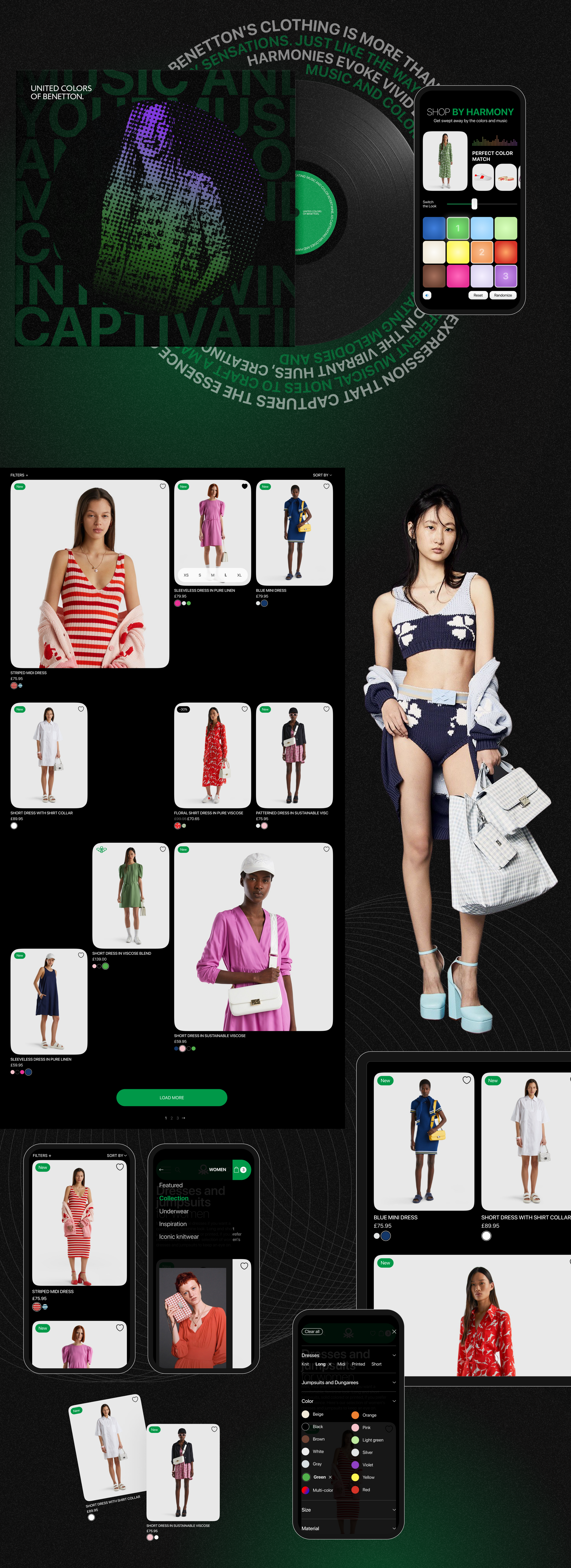 Benetton | E-commerce Redesign Concept UX/UI — Изображение №4 — Интерфейсы, Анимация на Dprofile
