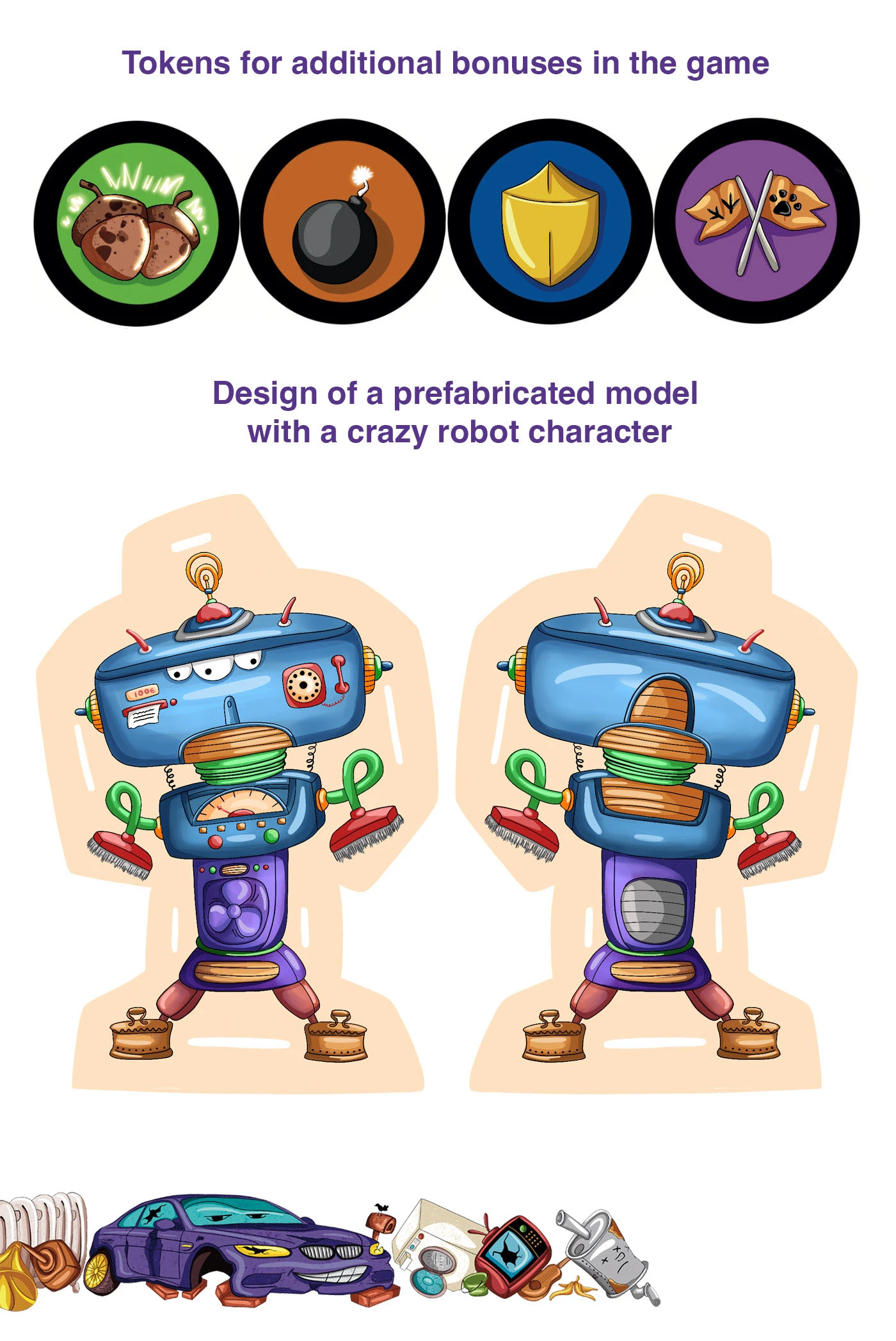 Concept project of a board game "Battle for dump" — Изображение №11 — Иллюстрация на Dprofile