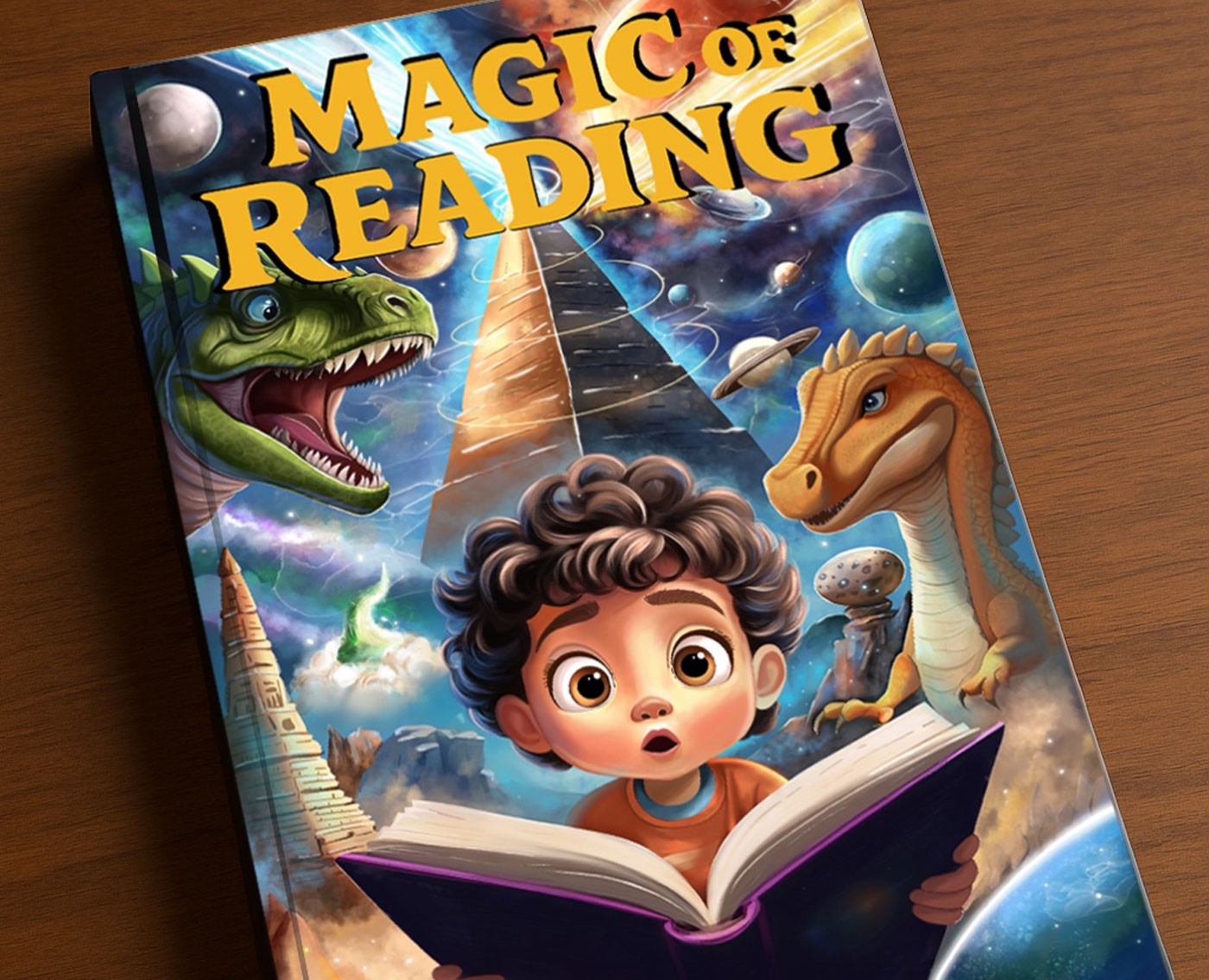 Children's book cover illustrations "Magic of Reading" — Брендинг, Иллюстрация на Dprofile