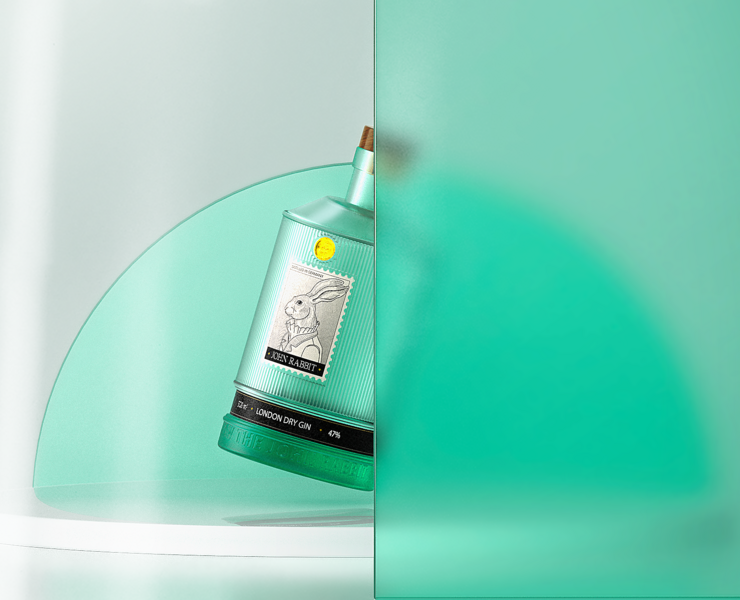 John Rabbit | gin label and bottle | Packaging design — Графика, 3D на Dprofile
