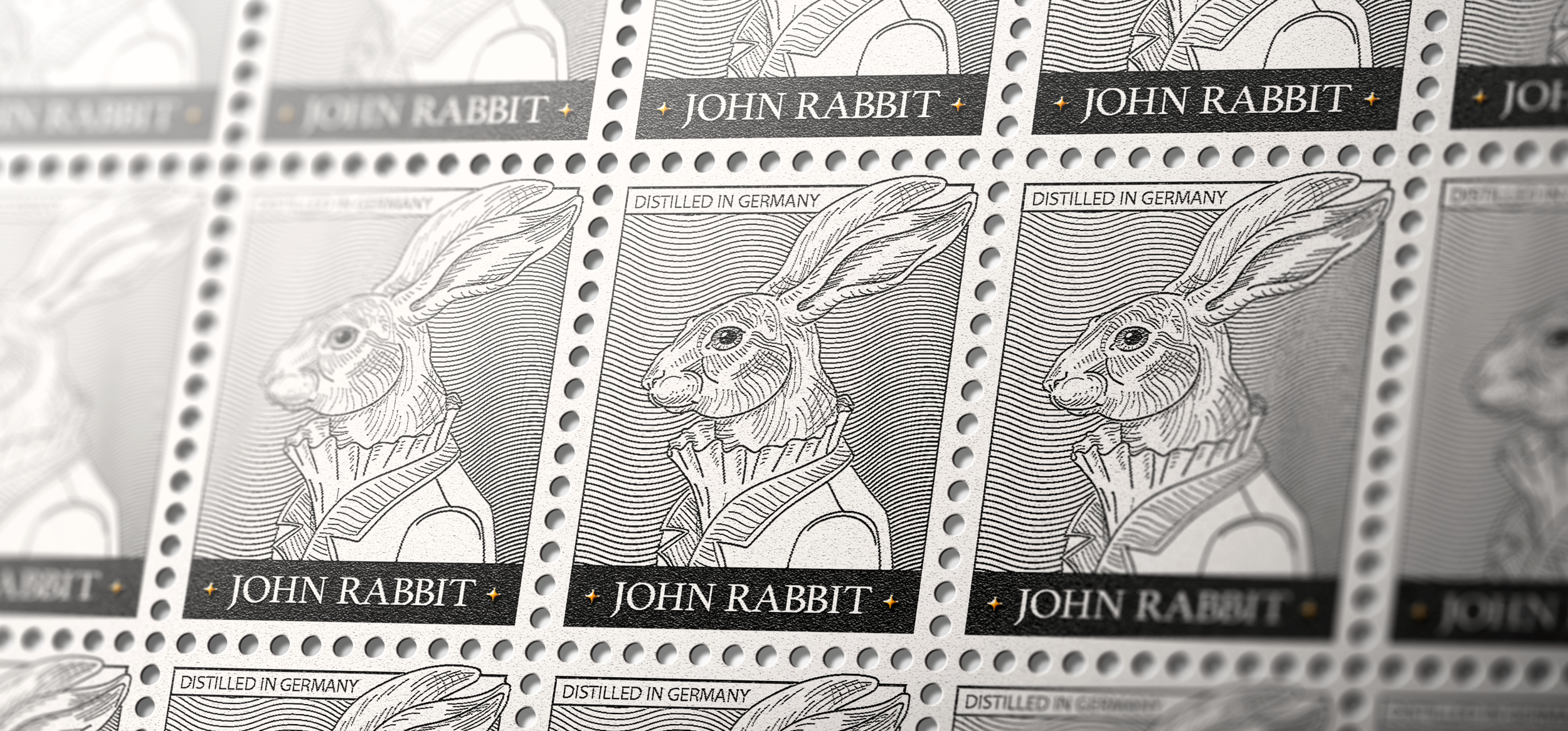 John Rabbit | gin label and bottle | Packaging design — Изображение №4 — Графика, 3D на Dprofile
