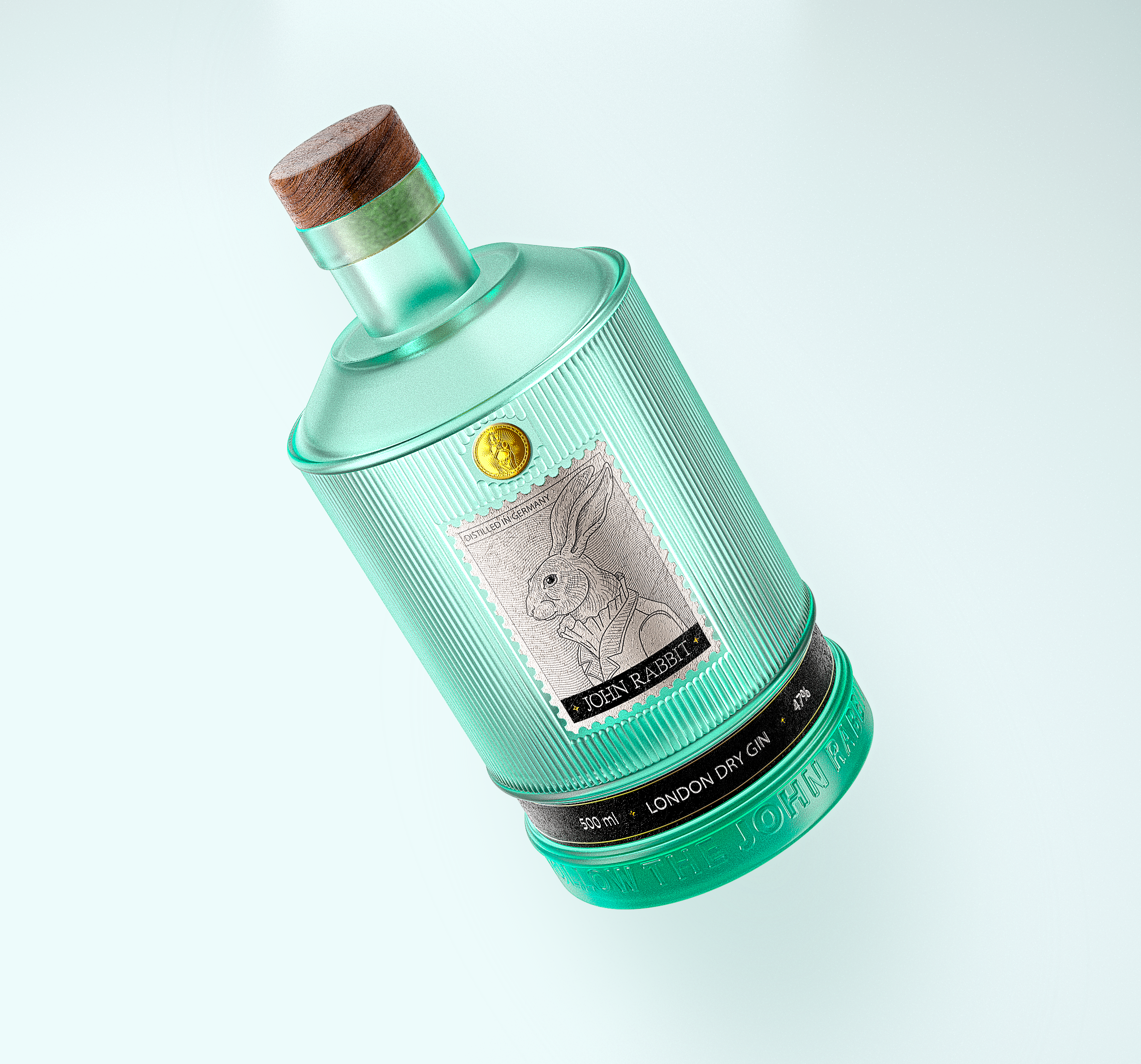 John Rabbit | gin label and bottle | Packaging design — Изображение №10 — Графика, 3D на Dprofile